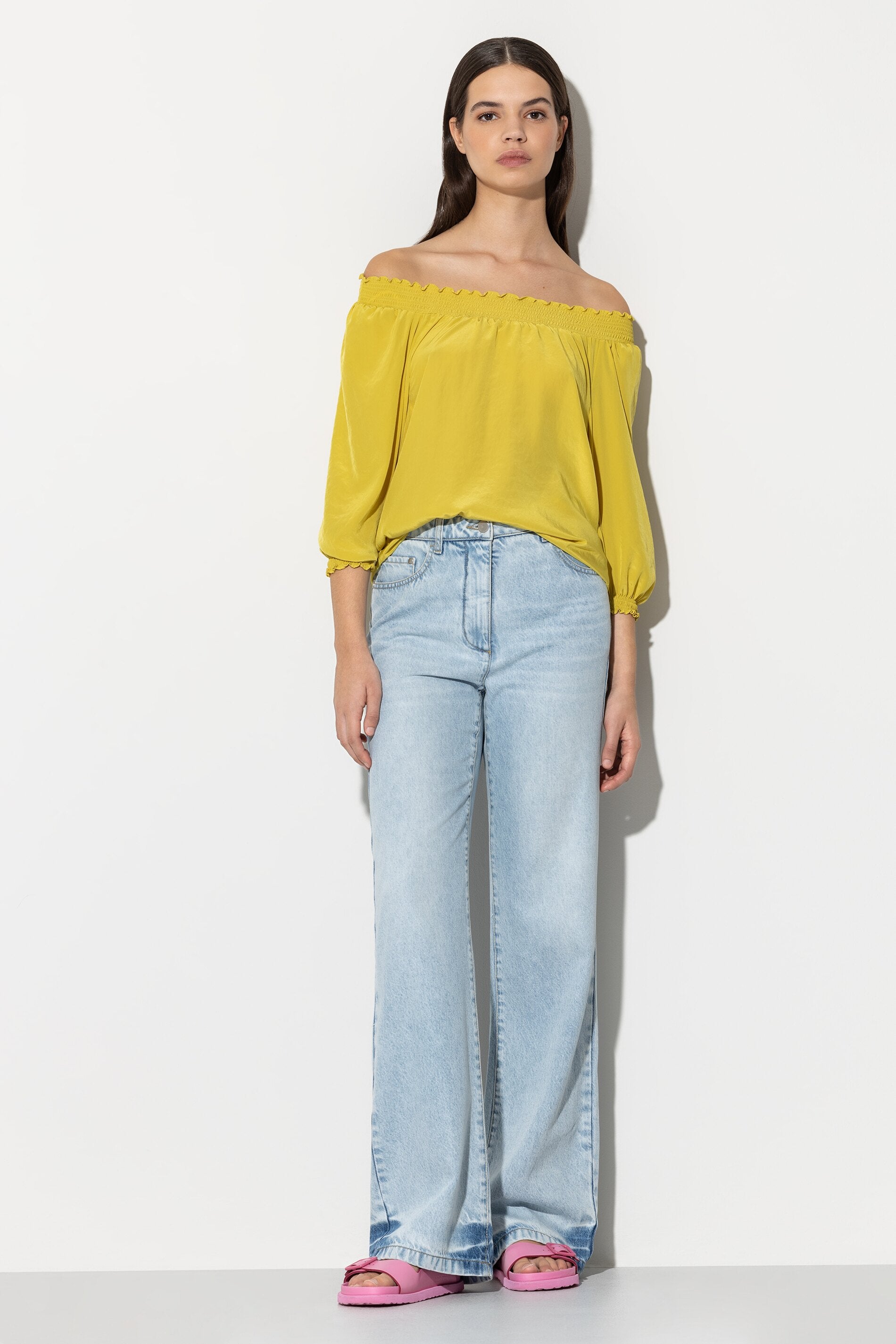 Tunika mit Carmen-Ausschnitt