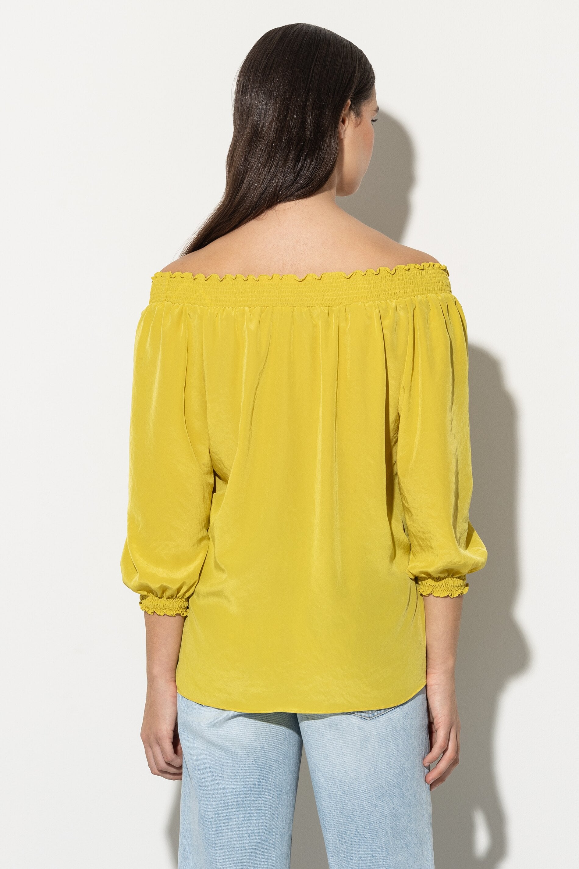 Tunika mit Carmen-Ausschnitt