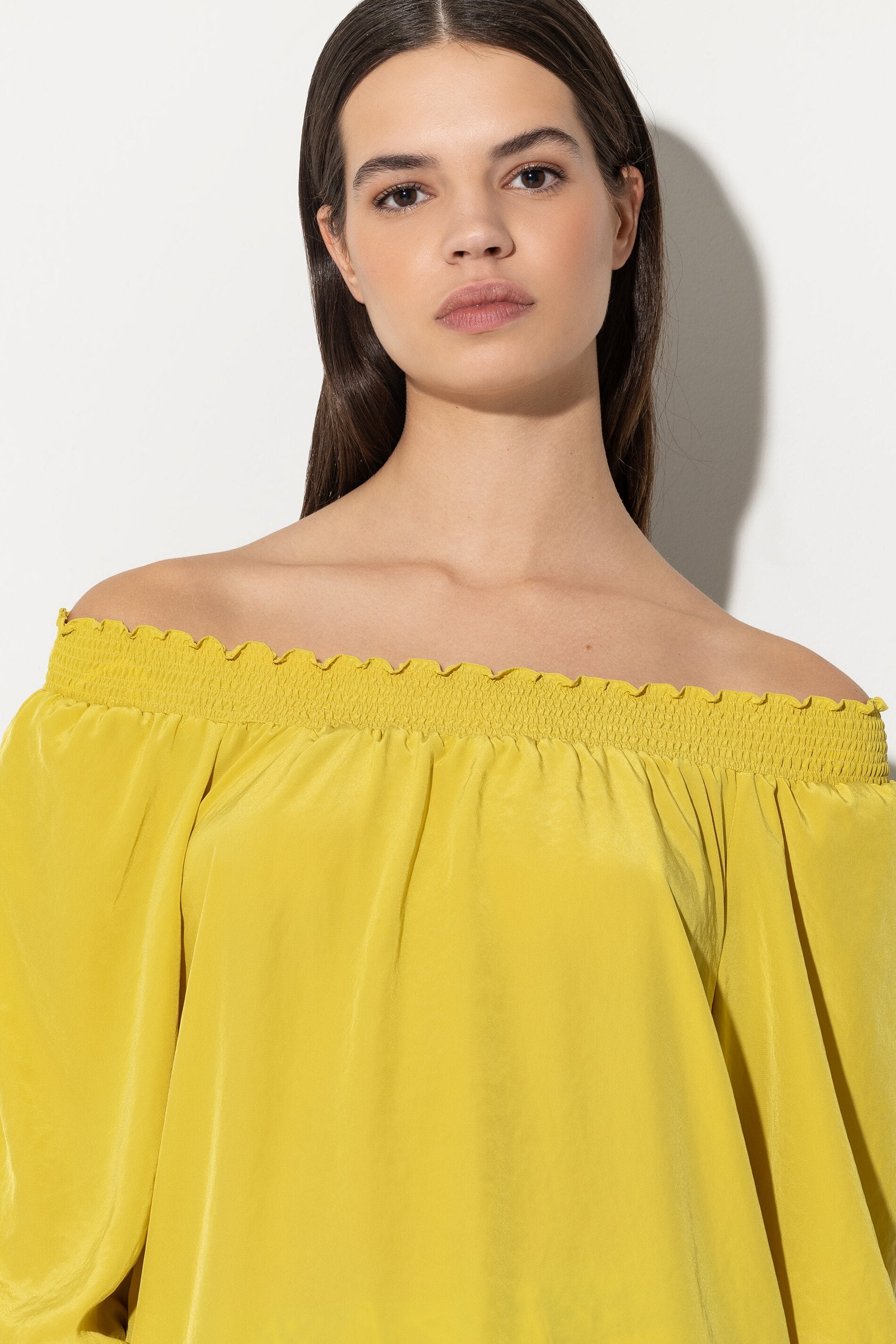 Tunika mit Carmen-Ausschnitt