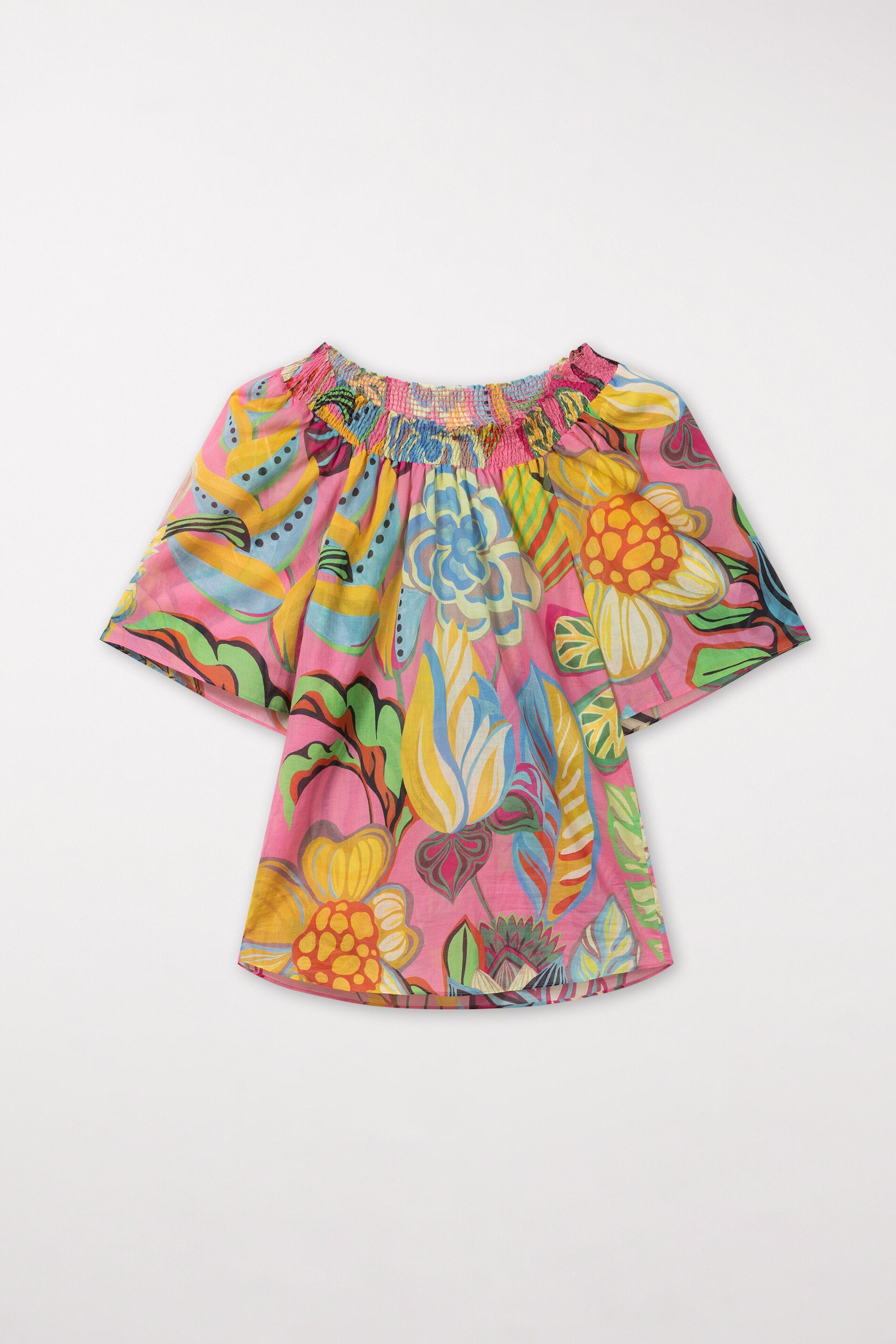 Blusentop mit Caribbean-Print