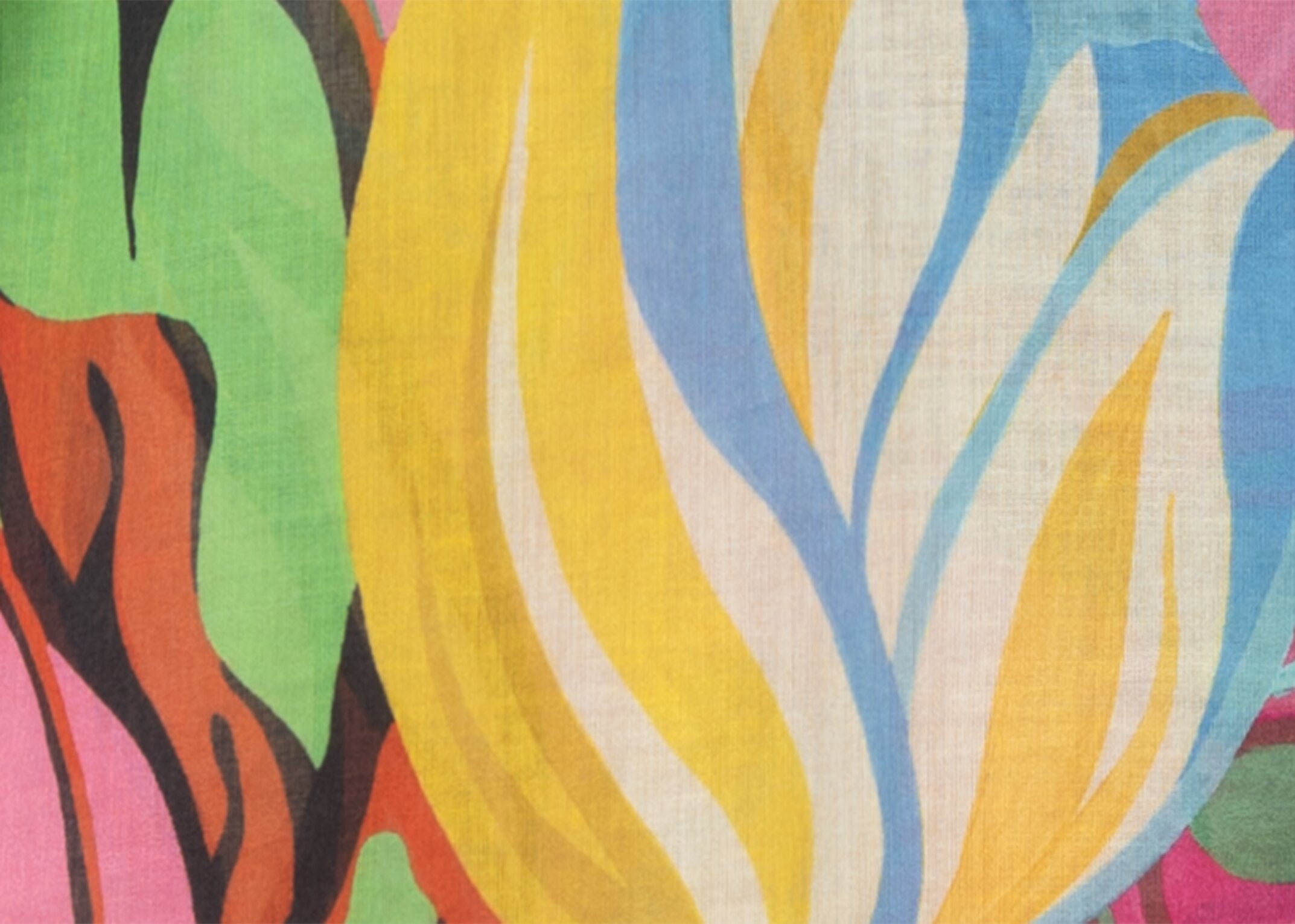 Blusentop mit Caribbean-Print