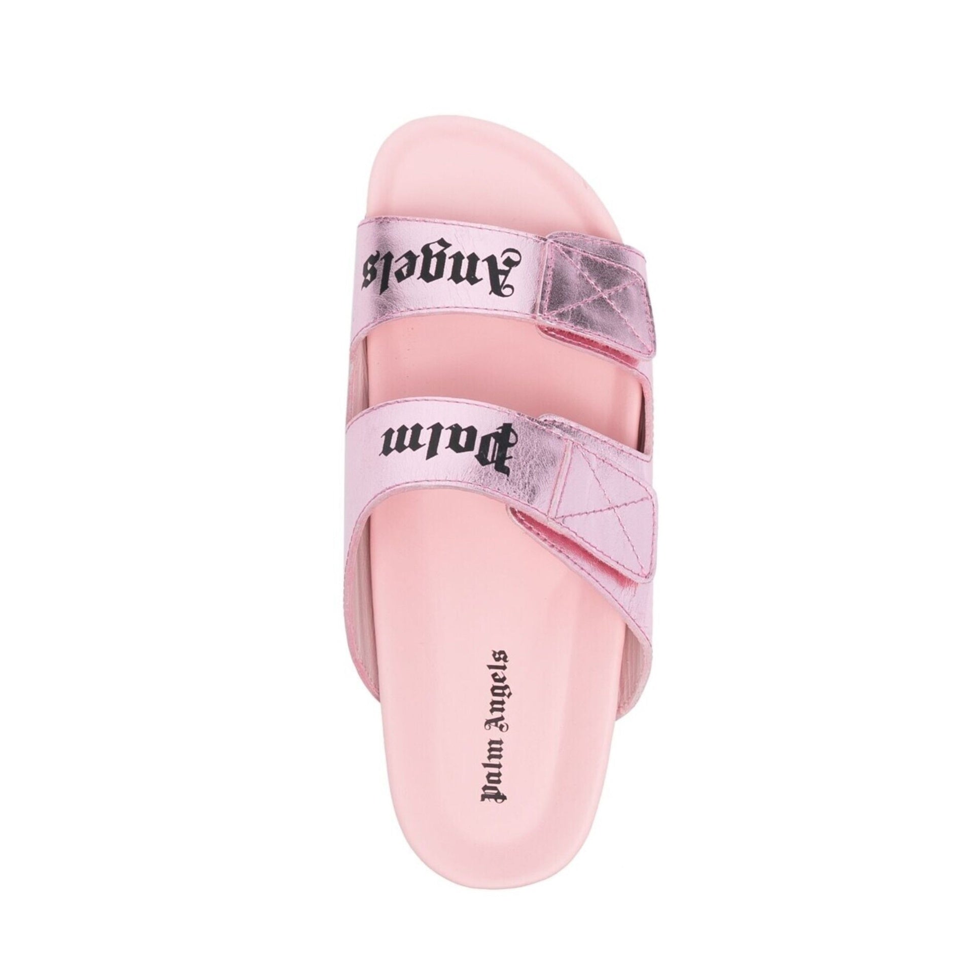 Palm Angels Leather Logo Sandals