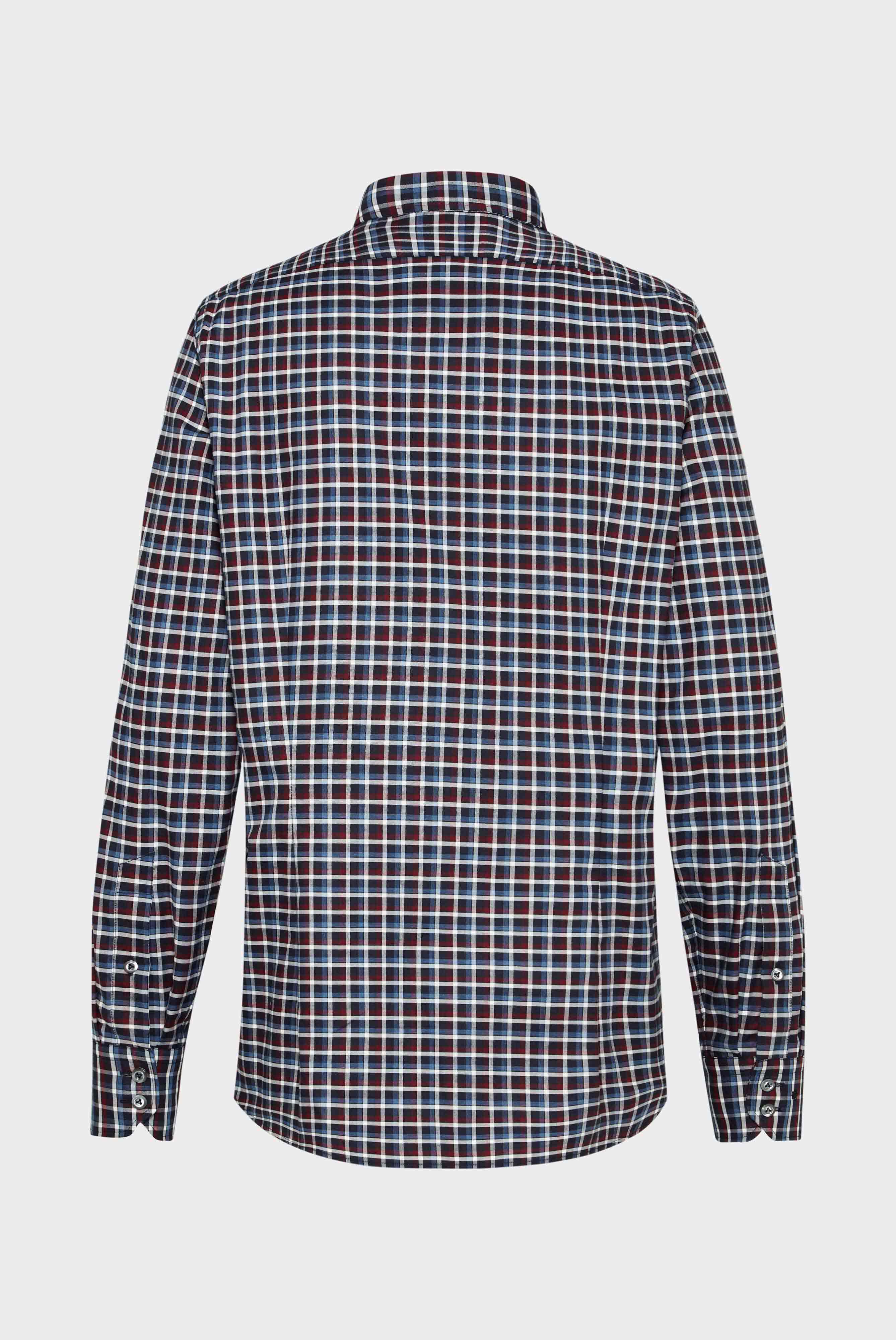 Van Laack-Bügelfreies Hemd Tailor Fit Dunkelblau Kariert-Hemden & Blusen-Black-Deal-Outlet-by-ARCHIVIST