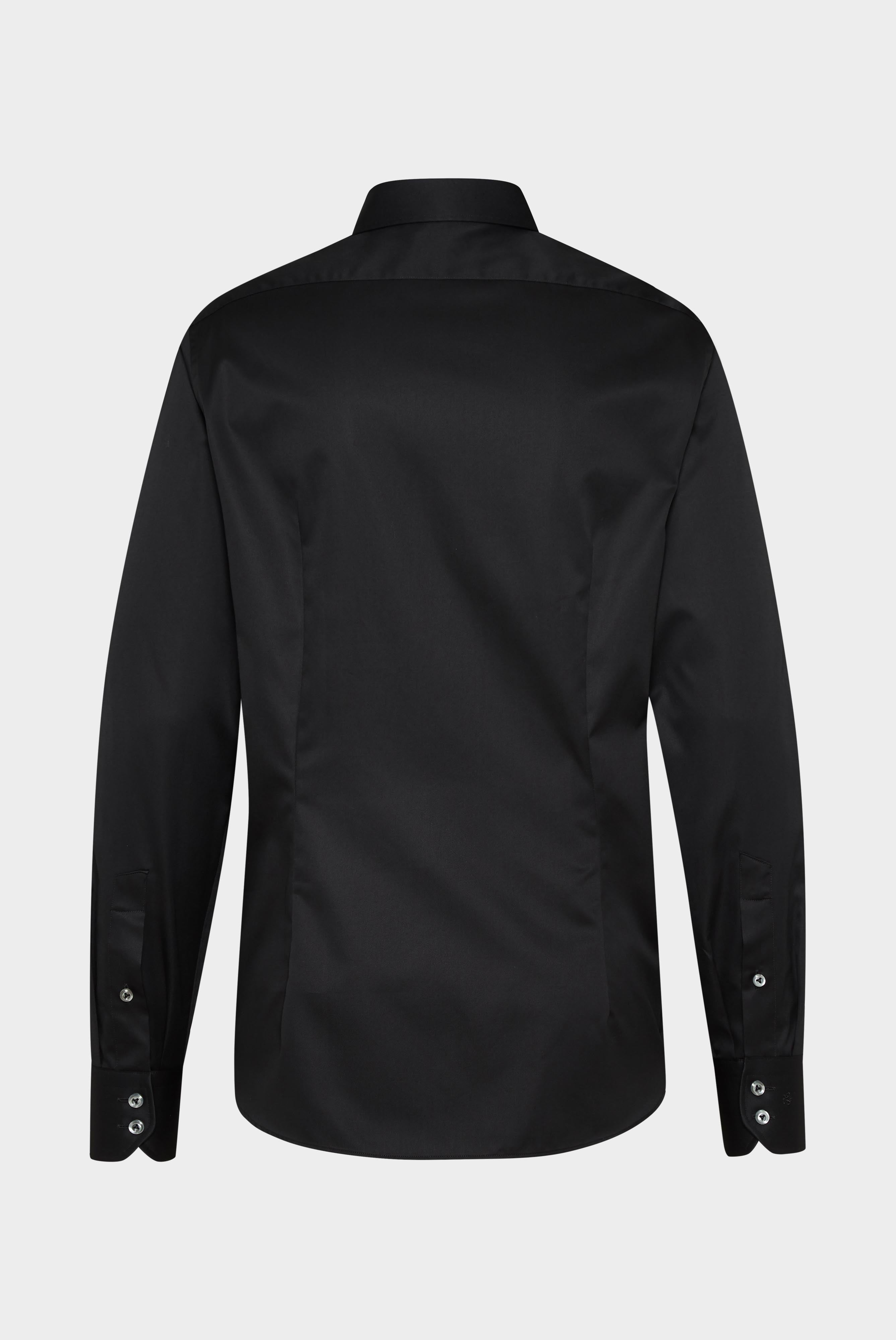 Van Laack-Businesshemd aus Popeline mit Haifischkragen Tailor Fit Schwarz-Hemden & Blusen-Black-Deal-Outlet-by-ARCHIVIST