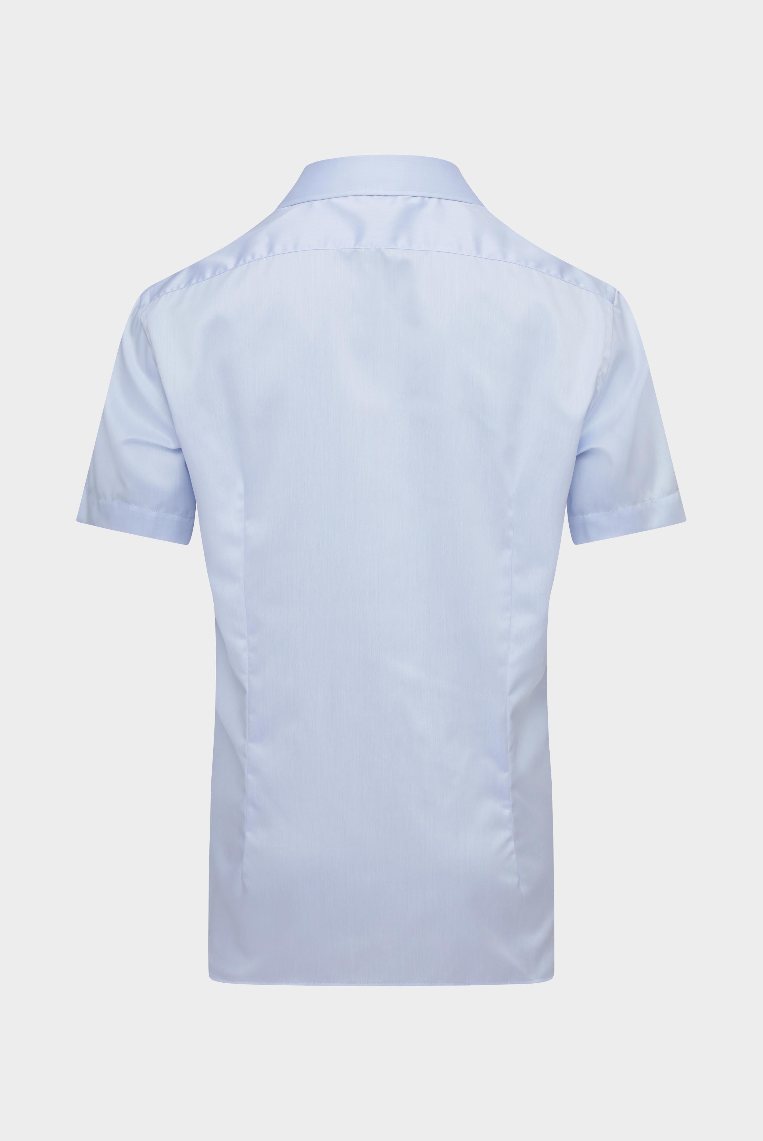 Van Laack-Kurzarm Hemd mit Haifischkragen aus Baumwolle Hellblau-Hemden & Blusen-Black-Deal-Outlet-by-ARCHIVIST