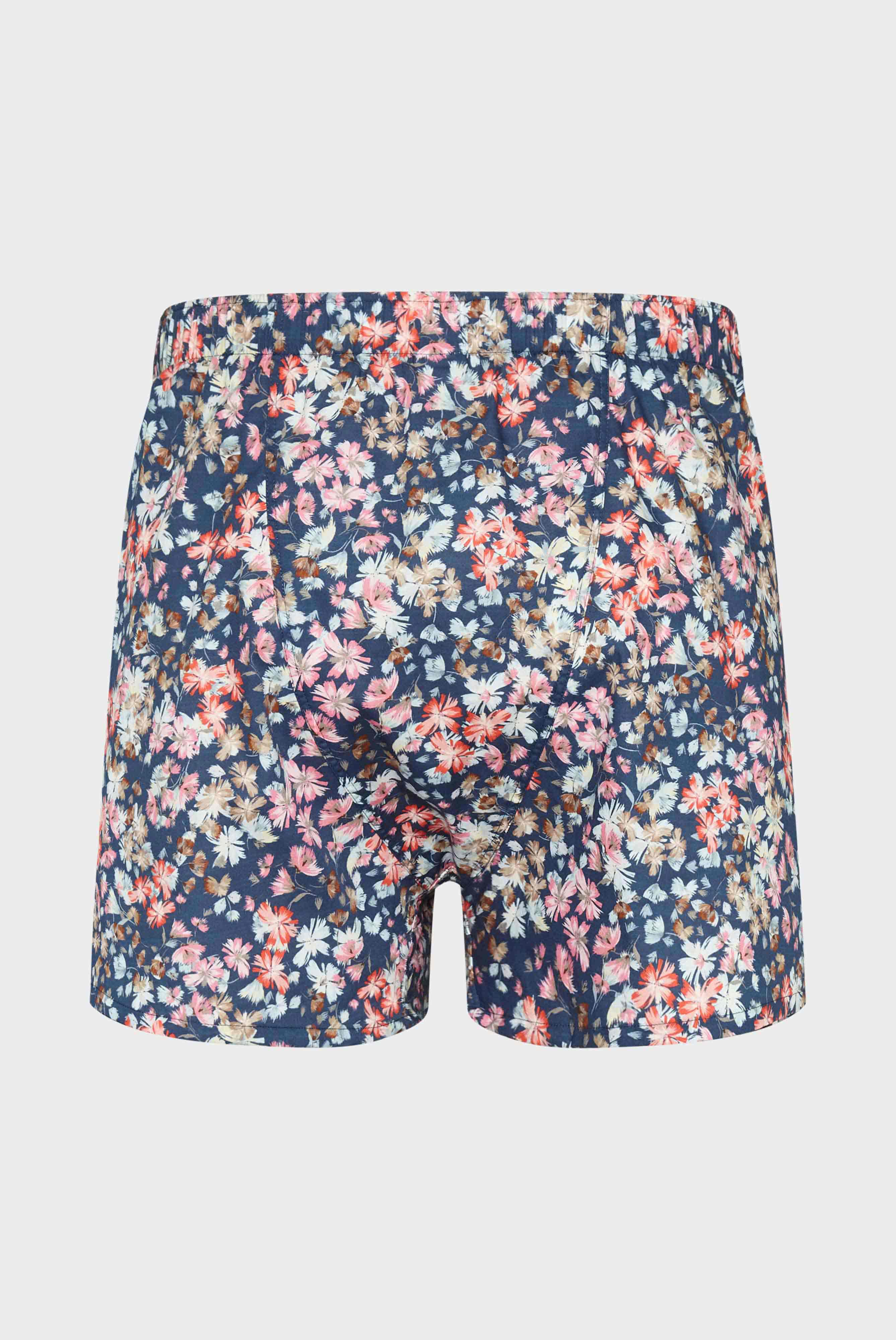 Boxershorts aus Popeline mit Blumendruck