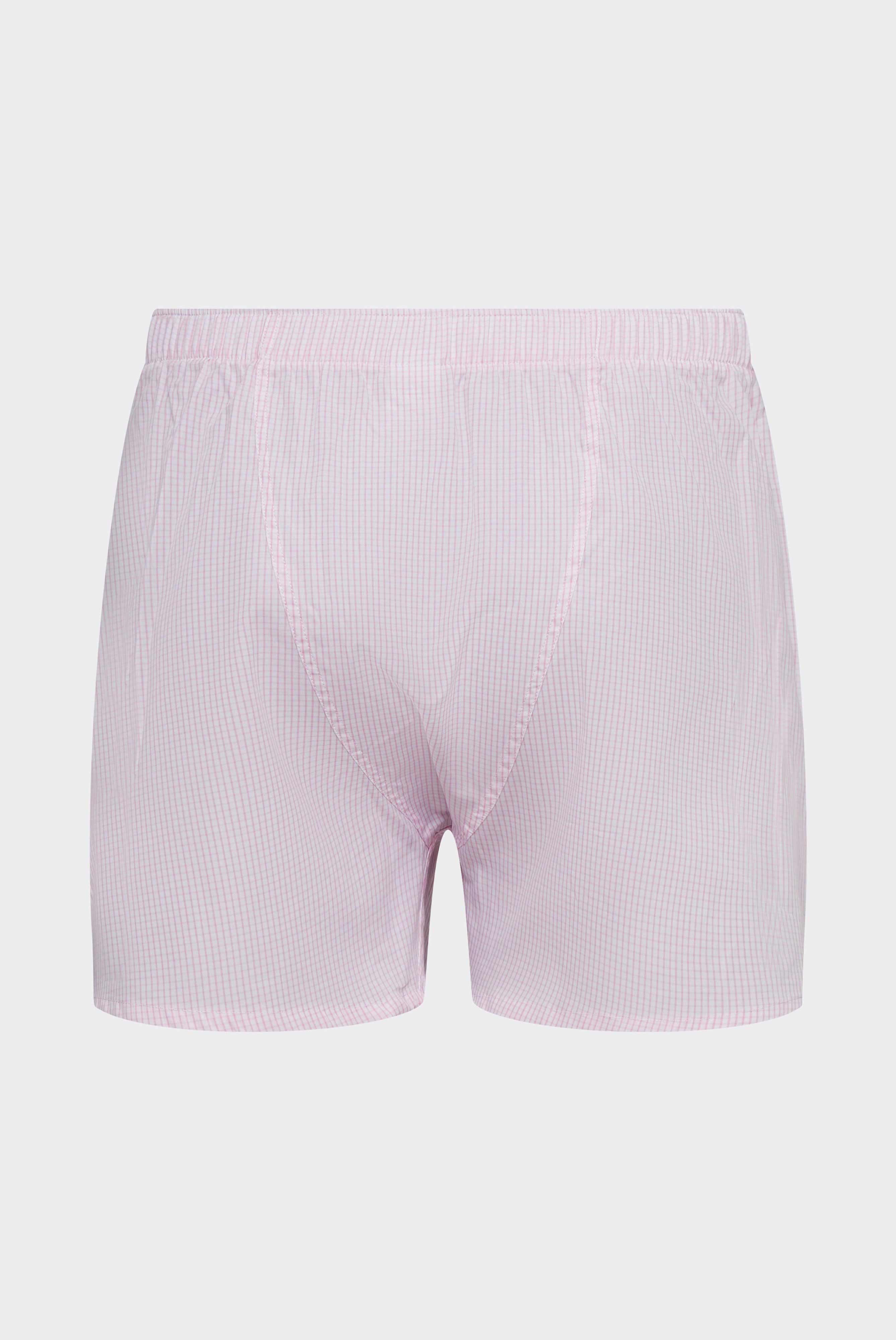 Boxershorts aus Baumwolle mit Vichy-Karo Rot/Rose