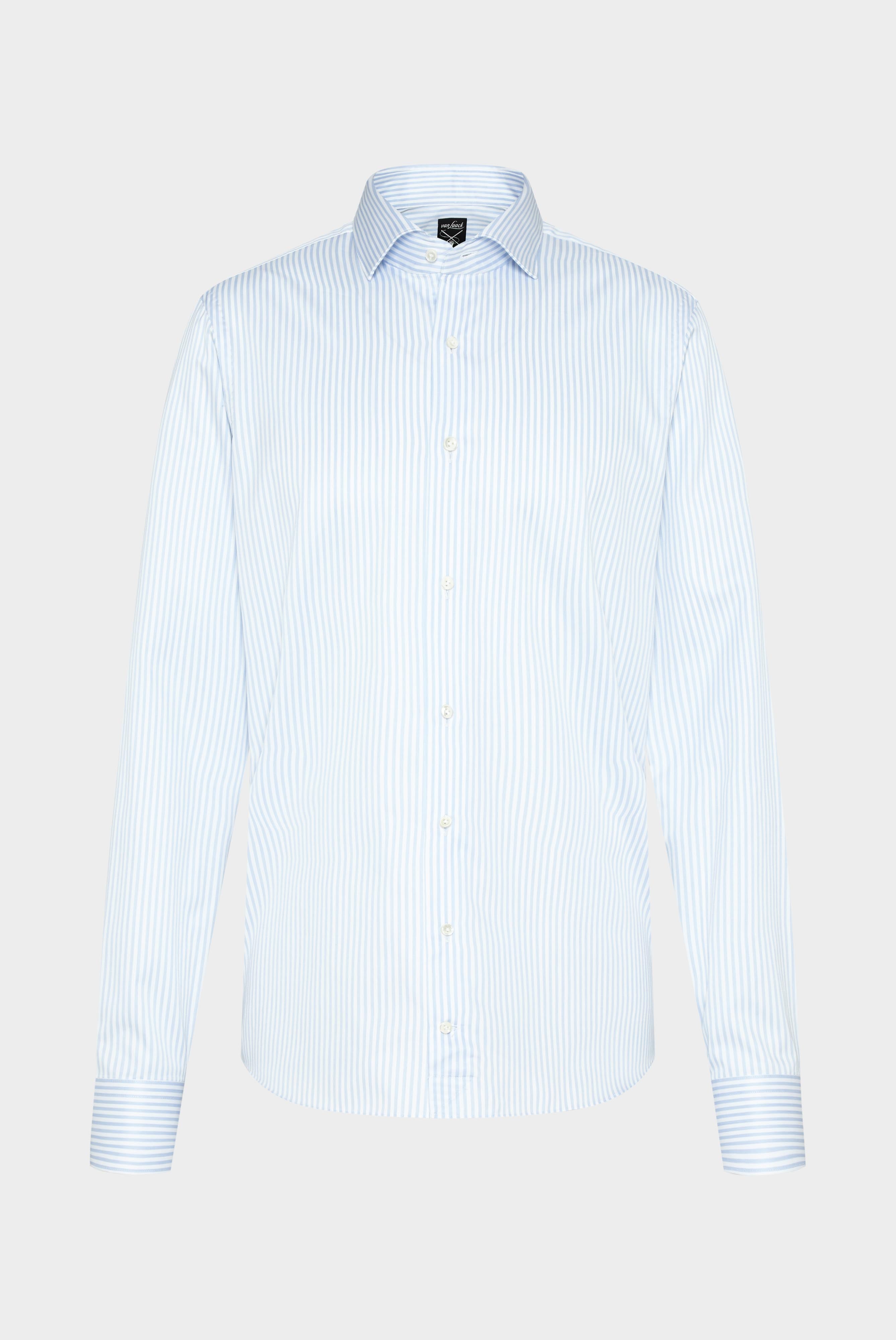 Van Laack-Twill Hemd Tailor Fit Beige/Weiß Gestreift-Hemden & Blusen-Black-Deal-Outlet-by-ARCHIVIST