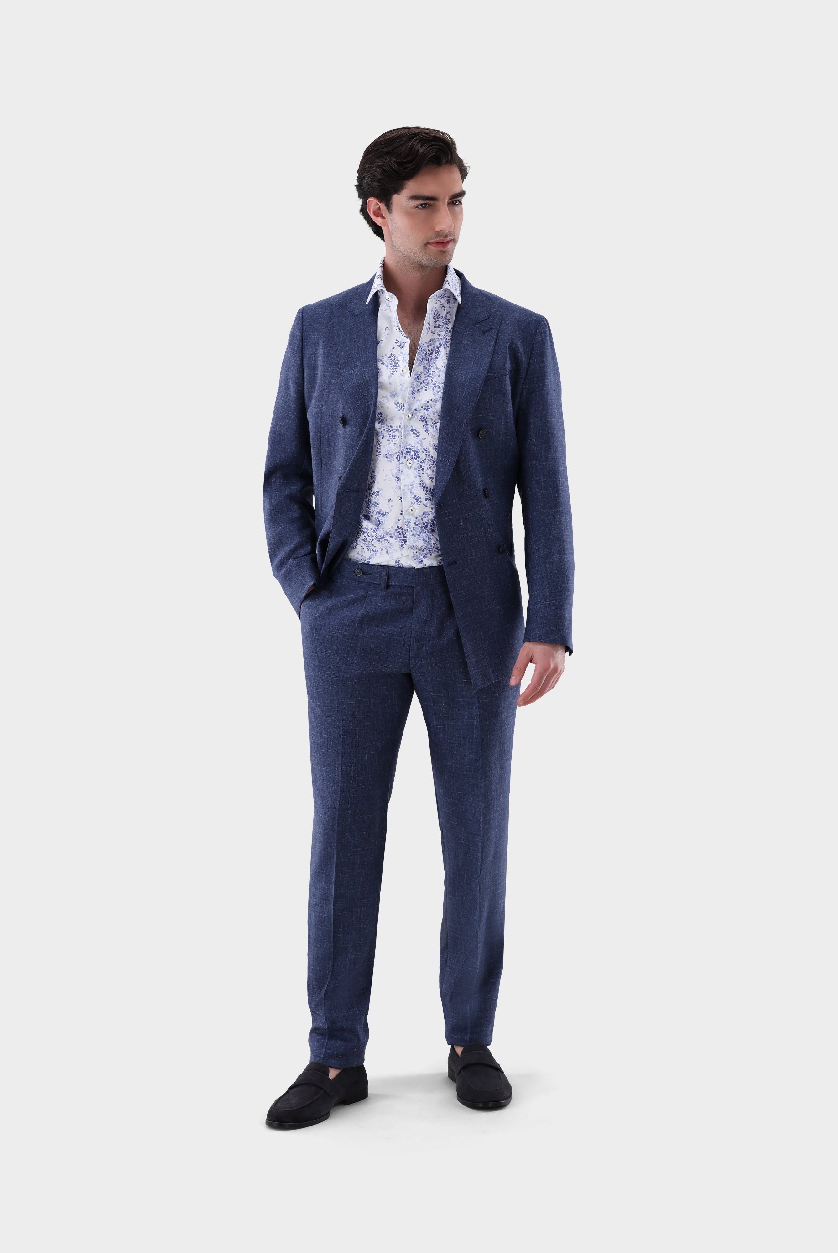 Van Laack-Popeline Hemd mit Blumen-Druck Tailor Fit-Hemden & Blusen-Black-Deal-Outlet-by-ARCHIVIST