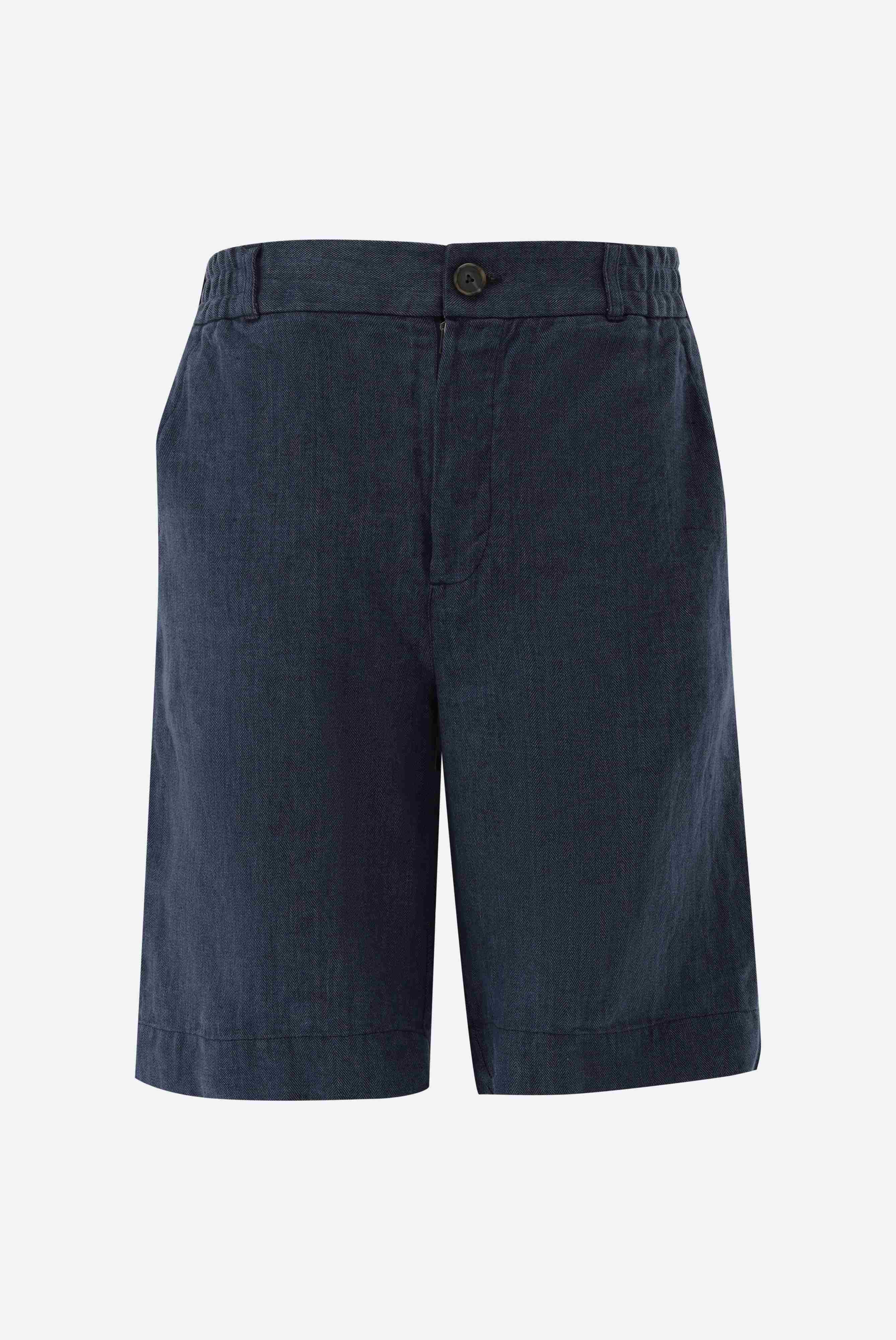 Van Laack-Leinen Shorts-Hosen-Black-Deal-Outlet-by-ARCHIVIST