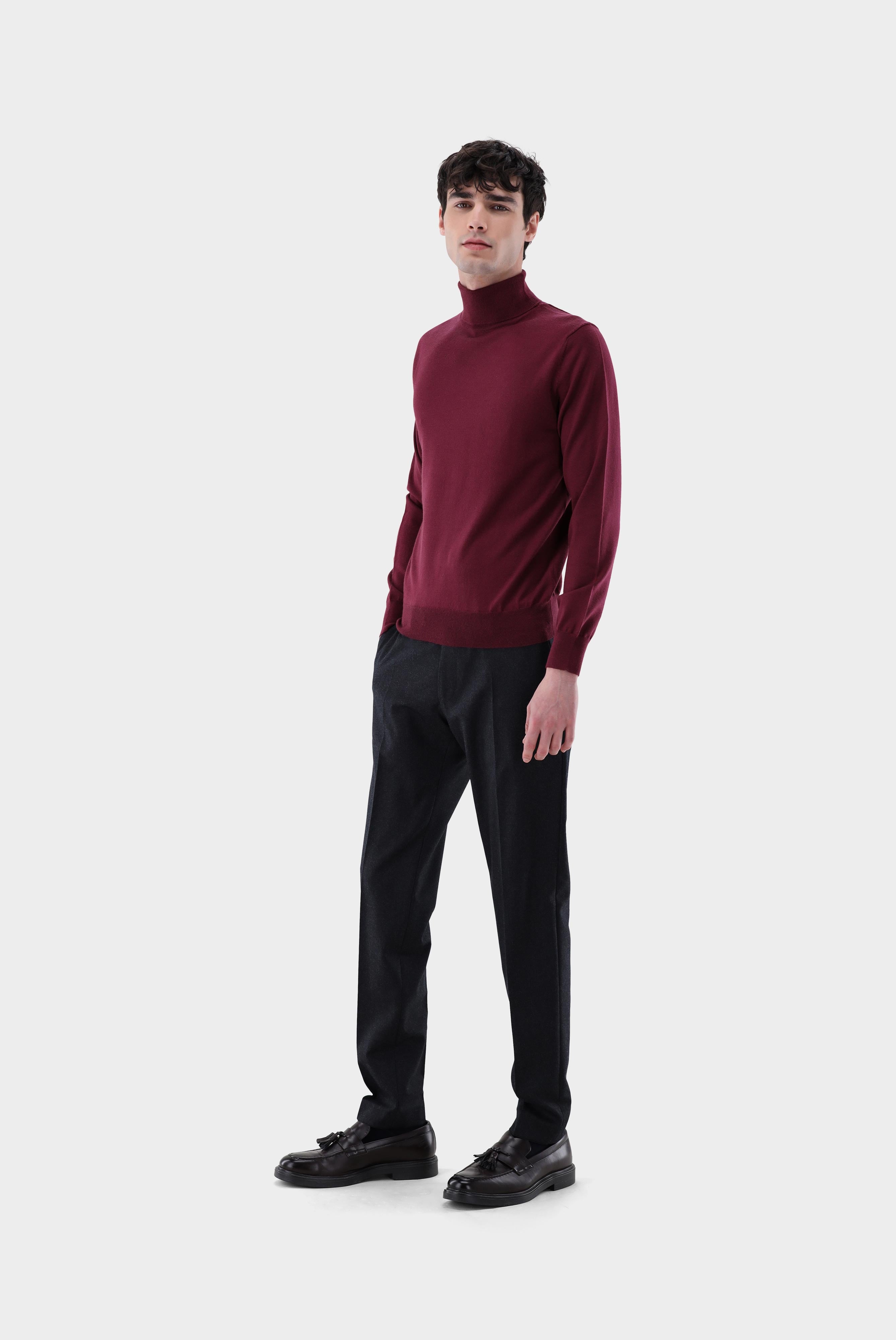 Van Laack-Rollkragenpullover aus Merzerisierter Merinowolle-Strick & Pullover-Black-Deal-Outlet-by-ARCHIVIST