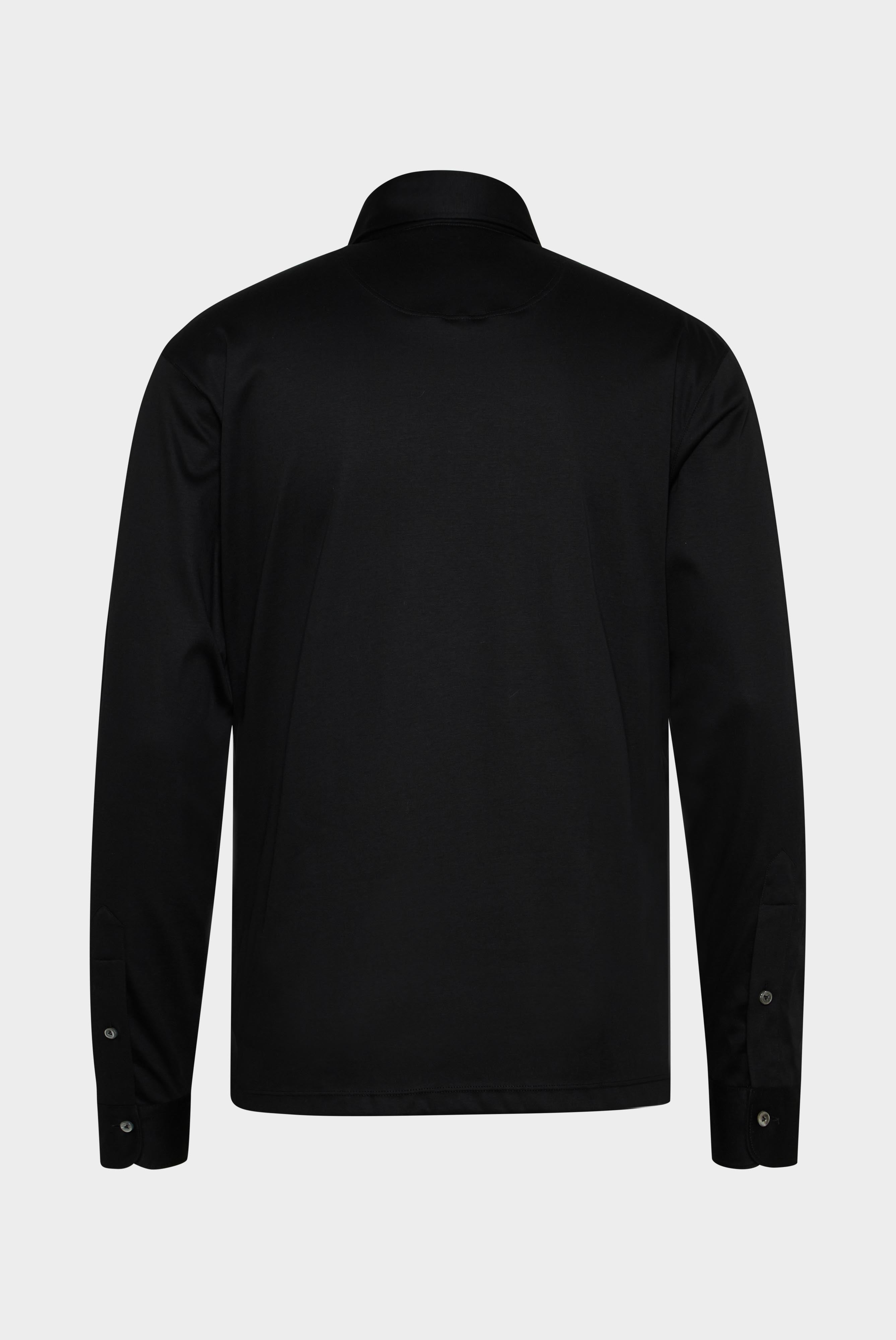 polo en jersey à manches longues