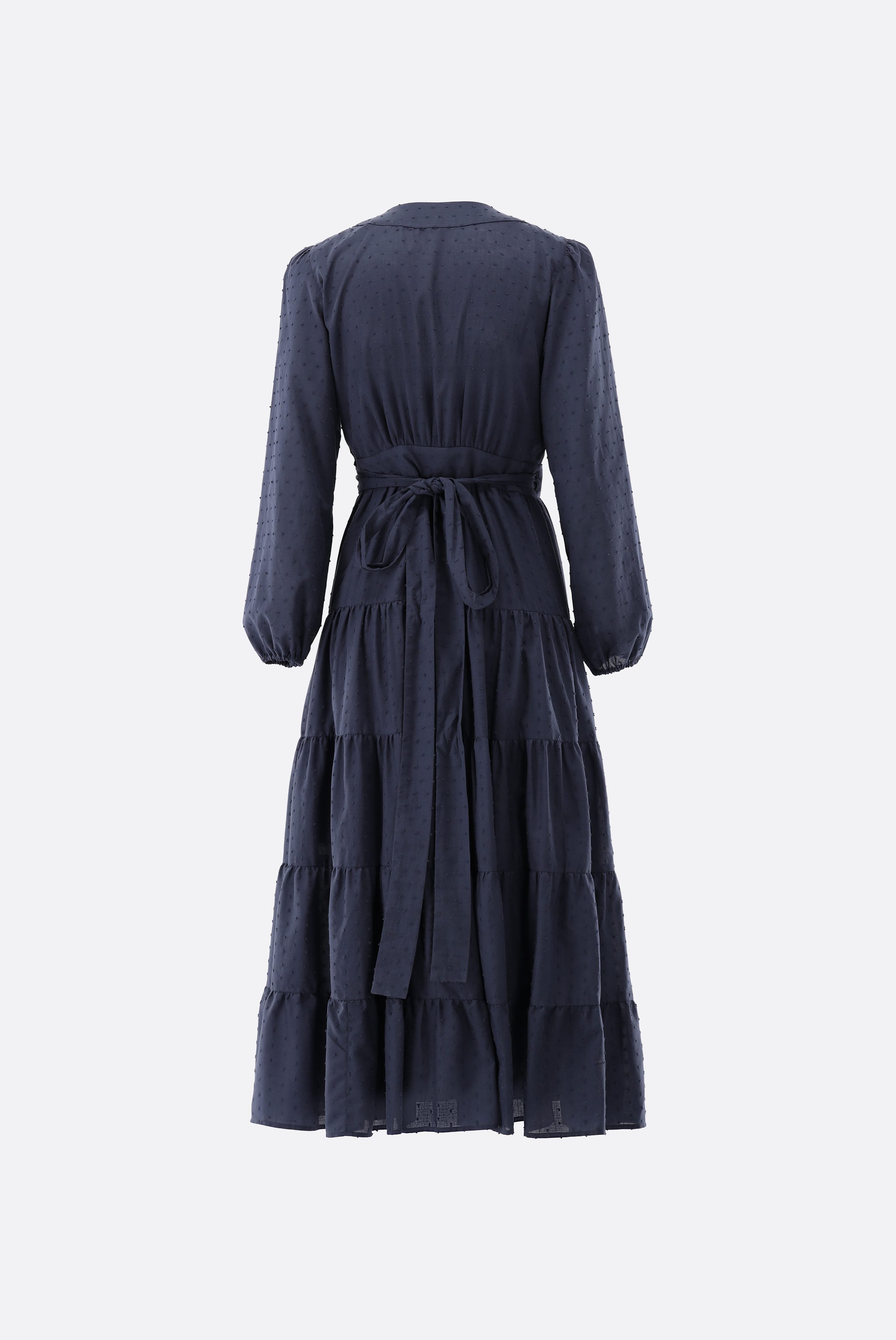 Van Laack-Midi-Wickelkleid mit Puffärmeln-Kleider & Röcke-Black-Deal-Outlet-by-ARCHIVIST