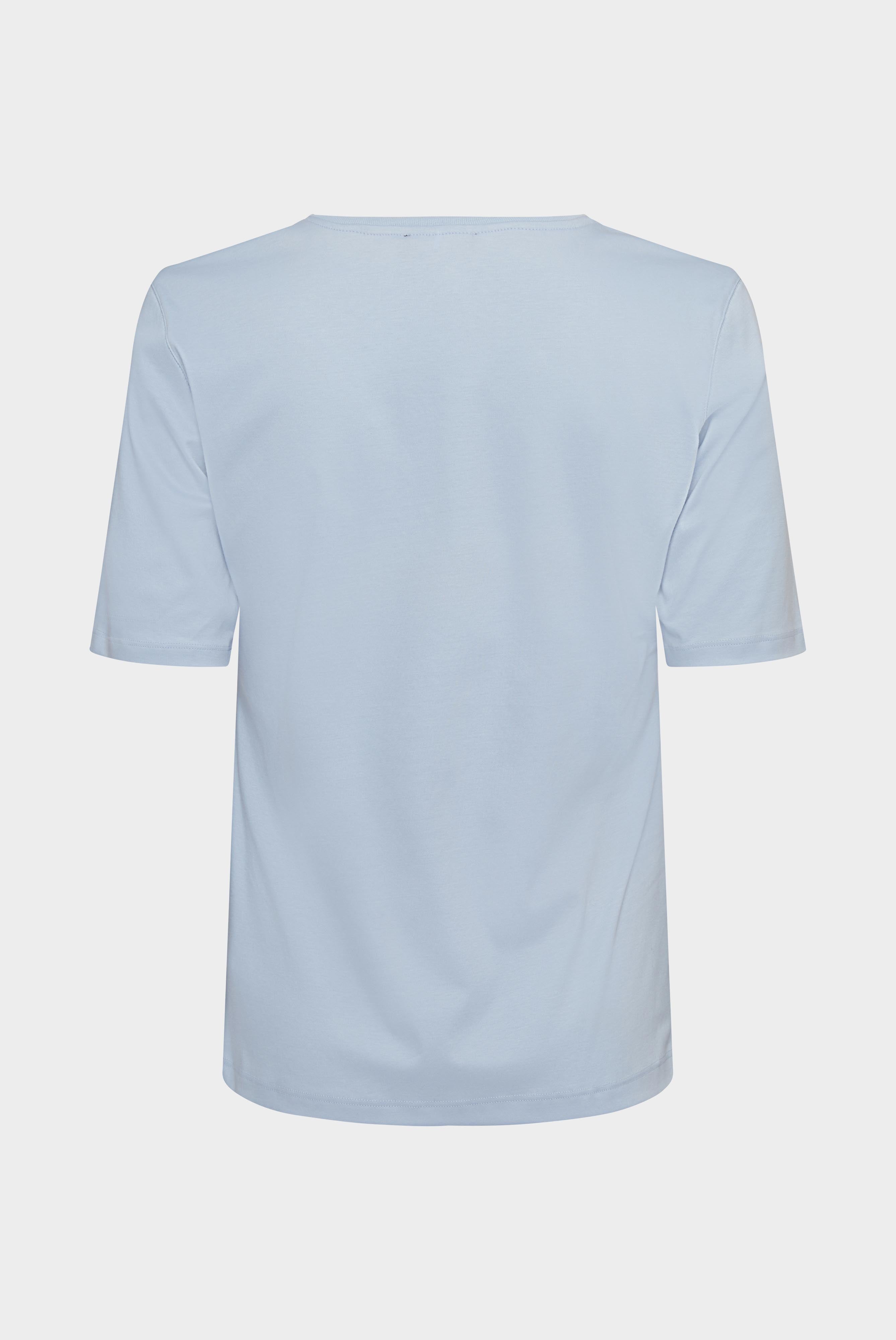 Van Laack-Modernes Damen T-Shirt aus Baumwolle Modern Fit Hellblau-Shirts-Black-Deal-Outlet-by-ARCHIVIST