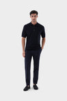 Van Laack-Strick Poloshirt mit Signature Jacquard Muster-Shirts-Black-Deal-Outlet-by-ARCHIVIST