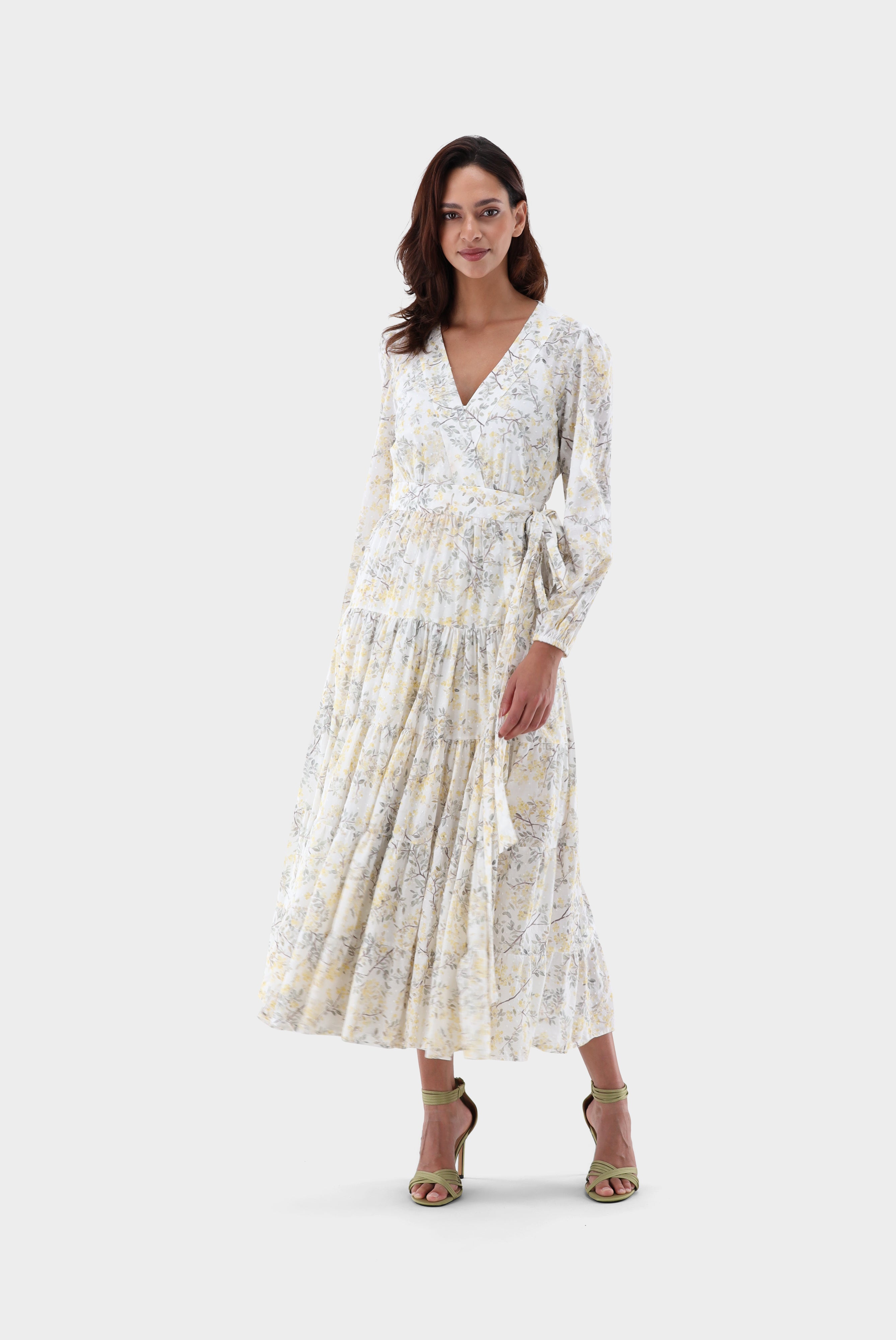 Van Laack-Midi-Wickelkleid mit Puffärmeln-Kleider & Röcke-Black-Deal-Outlet-by-ARCHIVIST