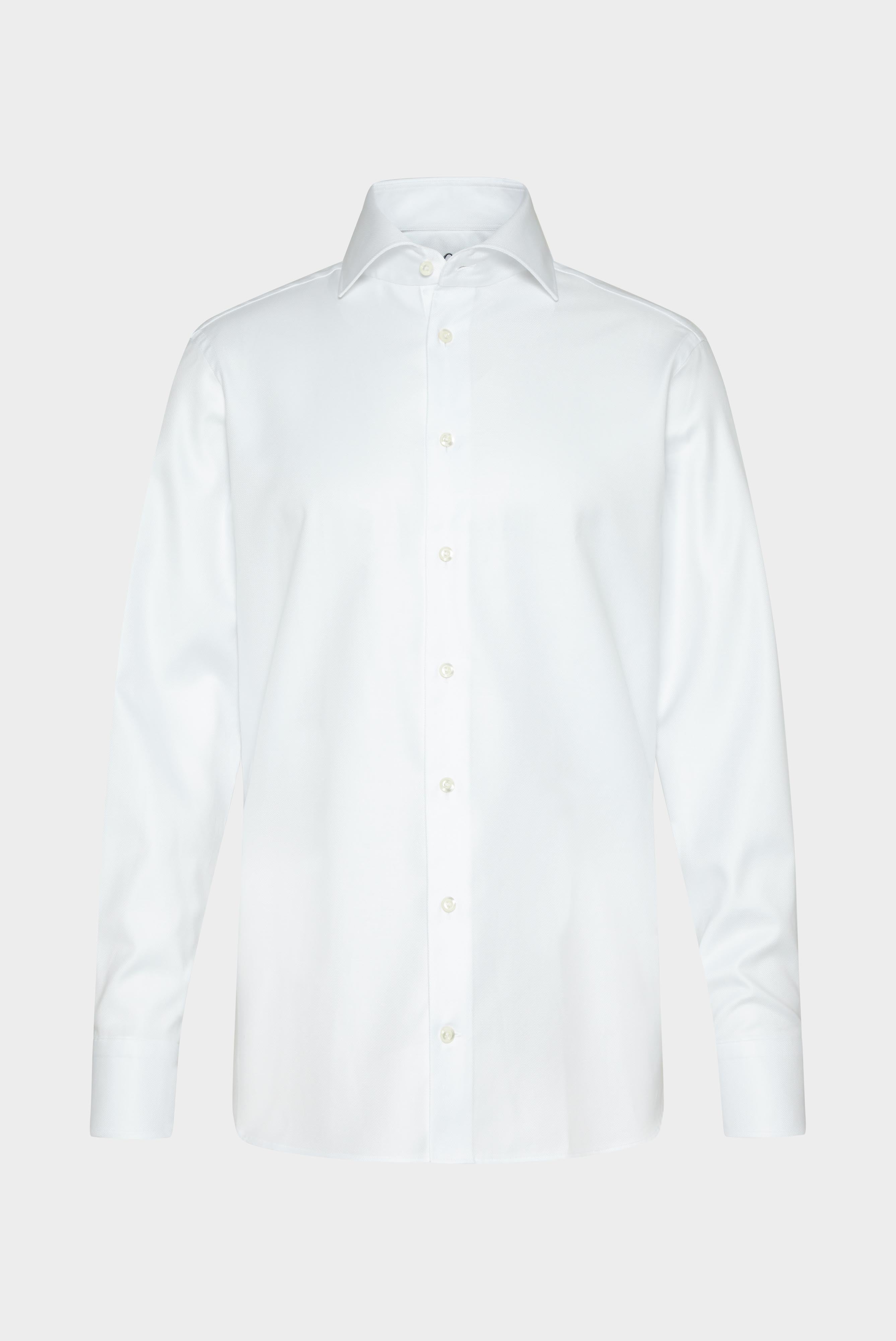 Business shirt with shark collar, comfort fit, white