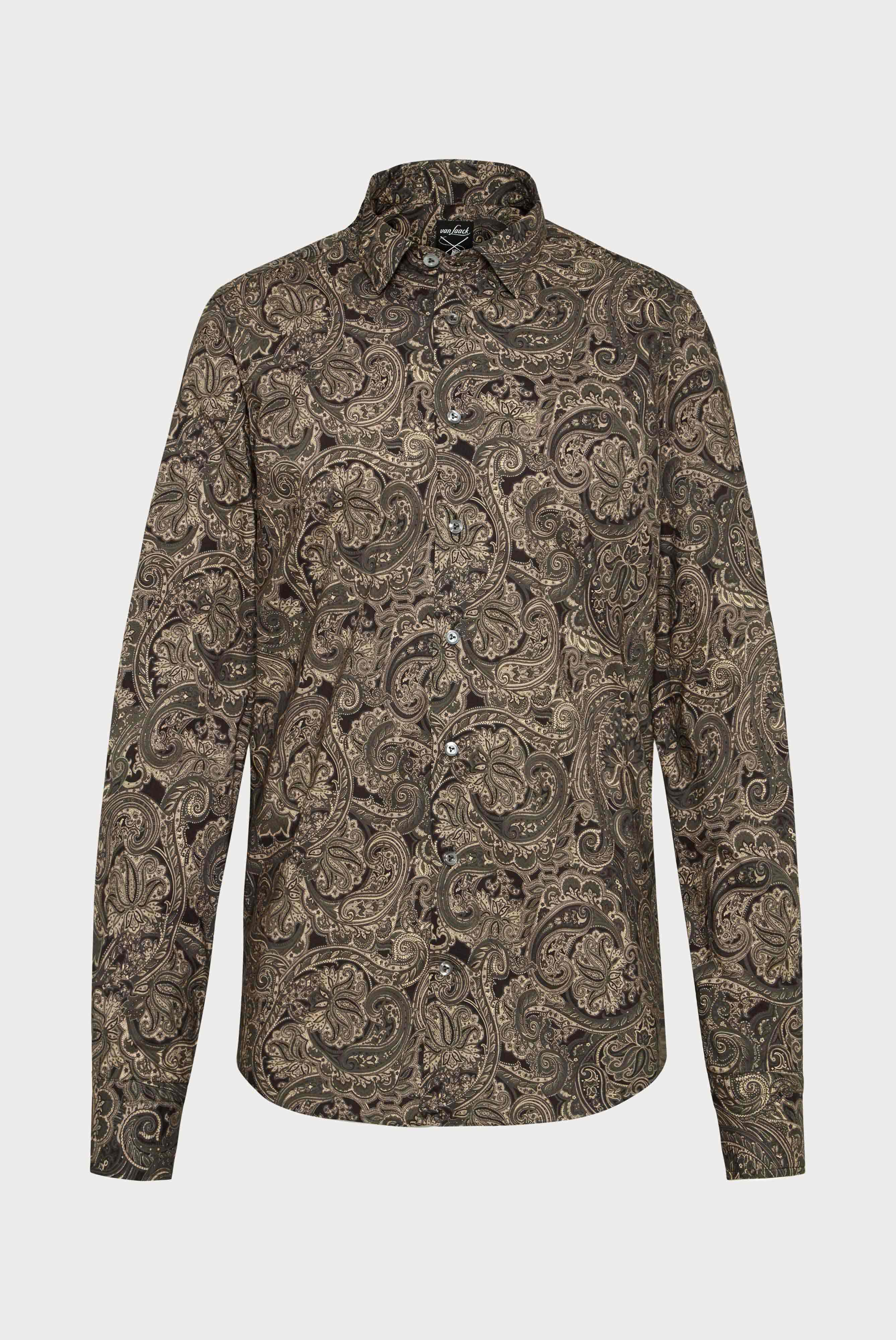 Van Laack-Hemd mit Paisley Print Tailor Fit Braun-Hemden & Blusen-Black-Deal-Outlet-by-ARCHIVIST