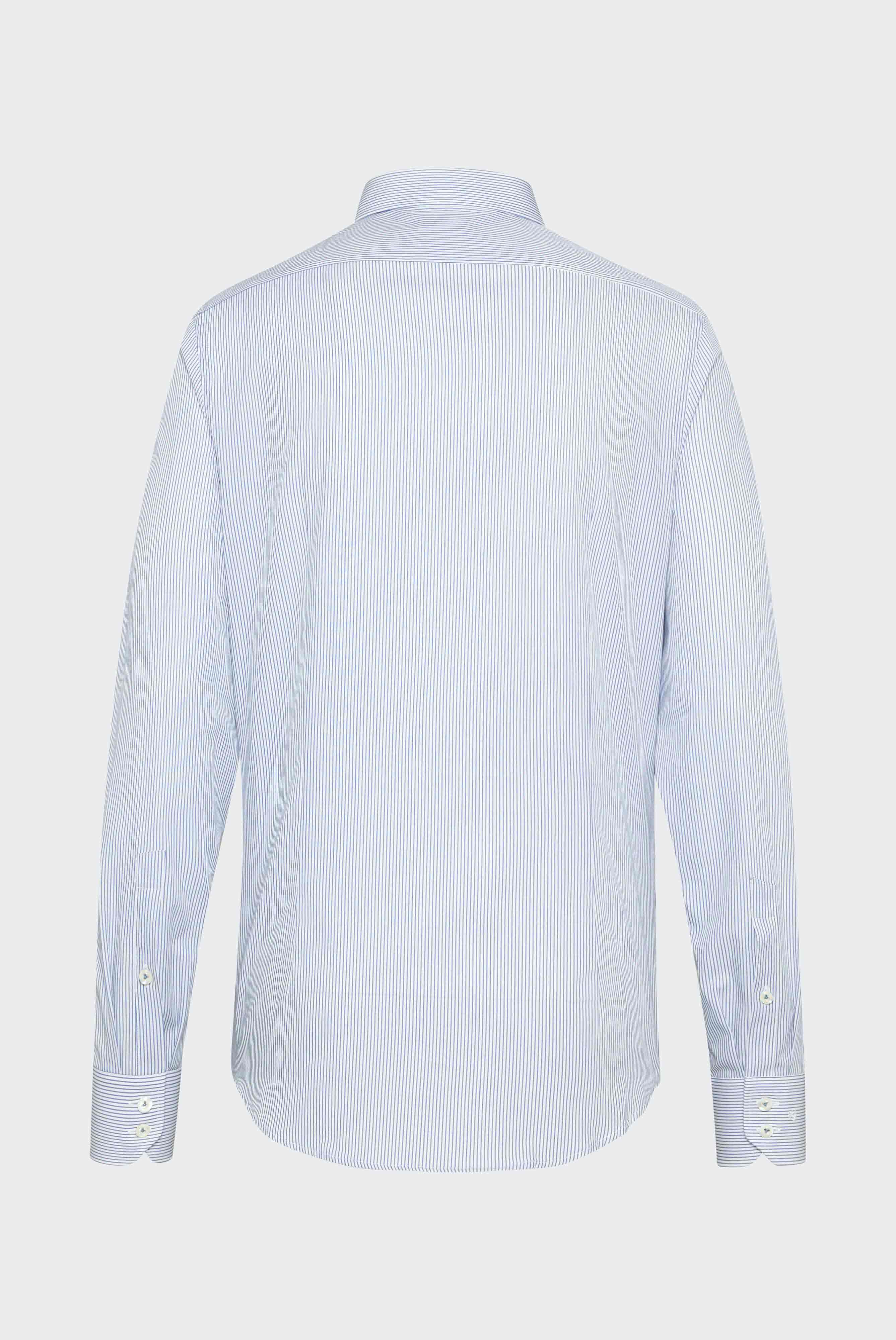 Van Laack-Gestreiftes Stretch-Oxford-Hemd aus Baumwolle Blau-Hemden & Blusen-Black-Deal-Outlet-by-ARCHIVIST