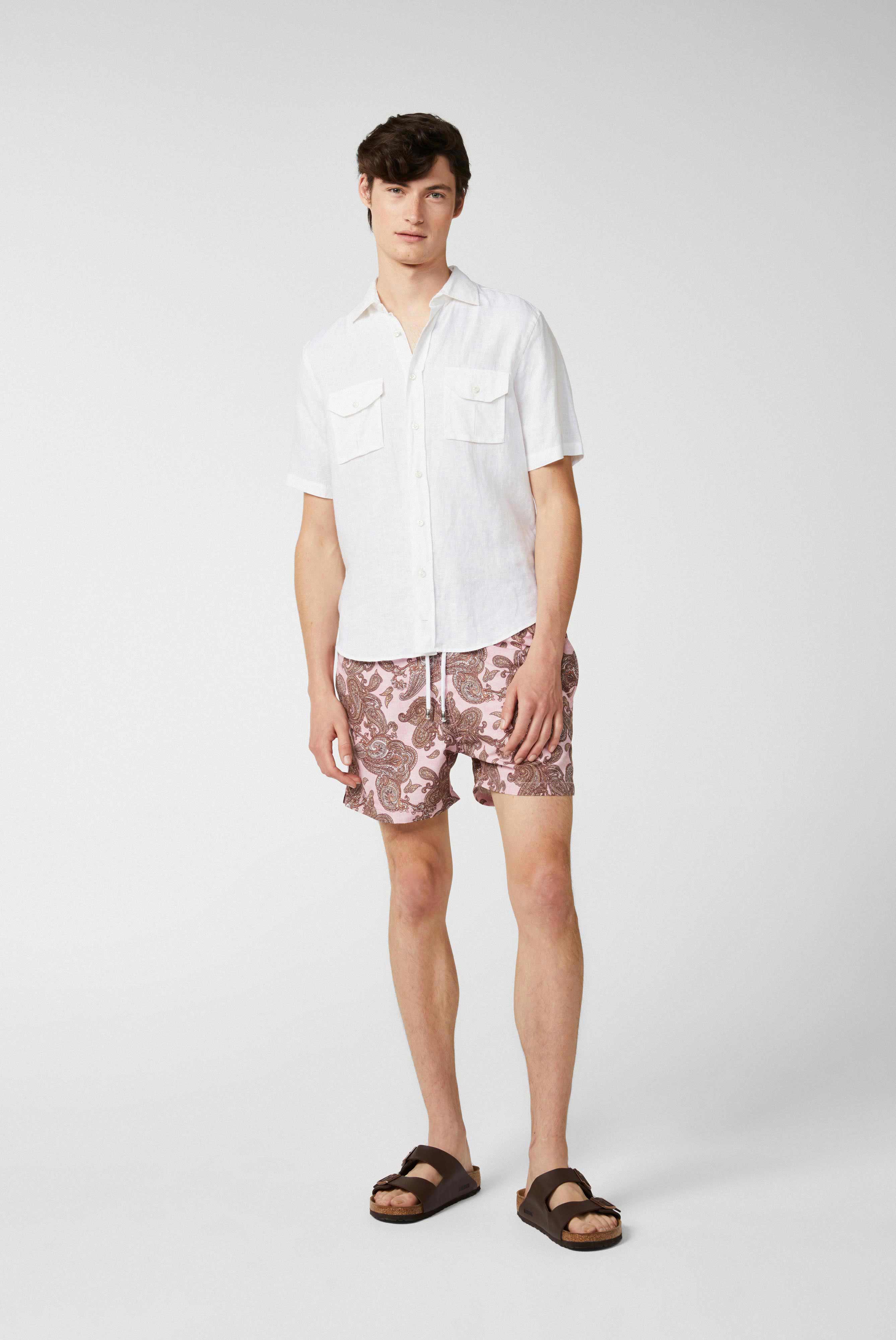 Van Laack-Kurzarm-Hemd aus Leinen in kastiger Passform-Hemden & Blusen-Black-Deal-Outlet-by-ARCHIVIST