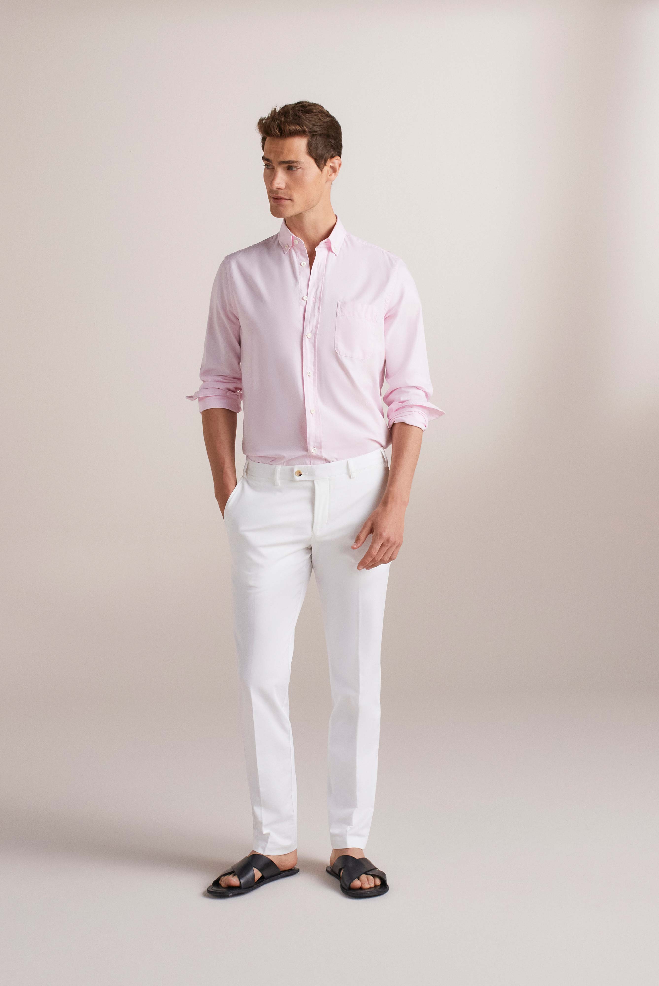 Van Laack-Langarm Button-Down-Hemd aus Baumwolle Tailor Fit-Hemden & Blusen-Black-Deal-Outlet-by-ARCHIVIST