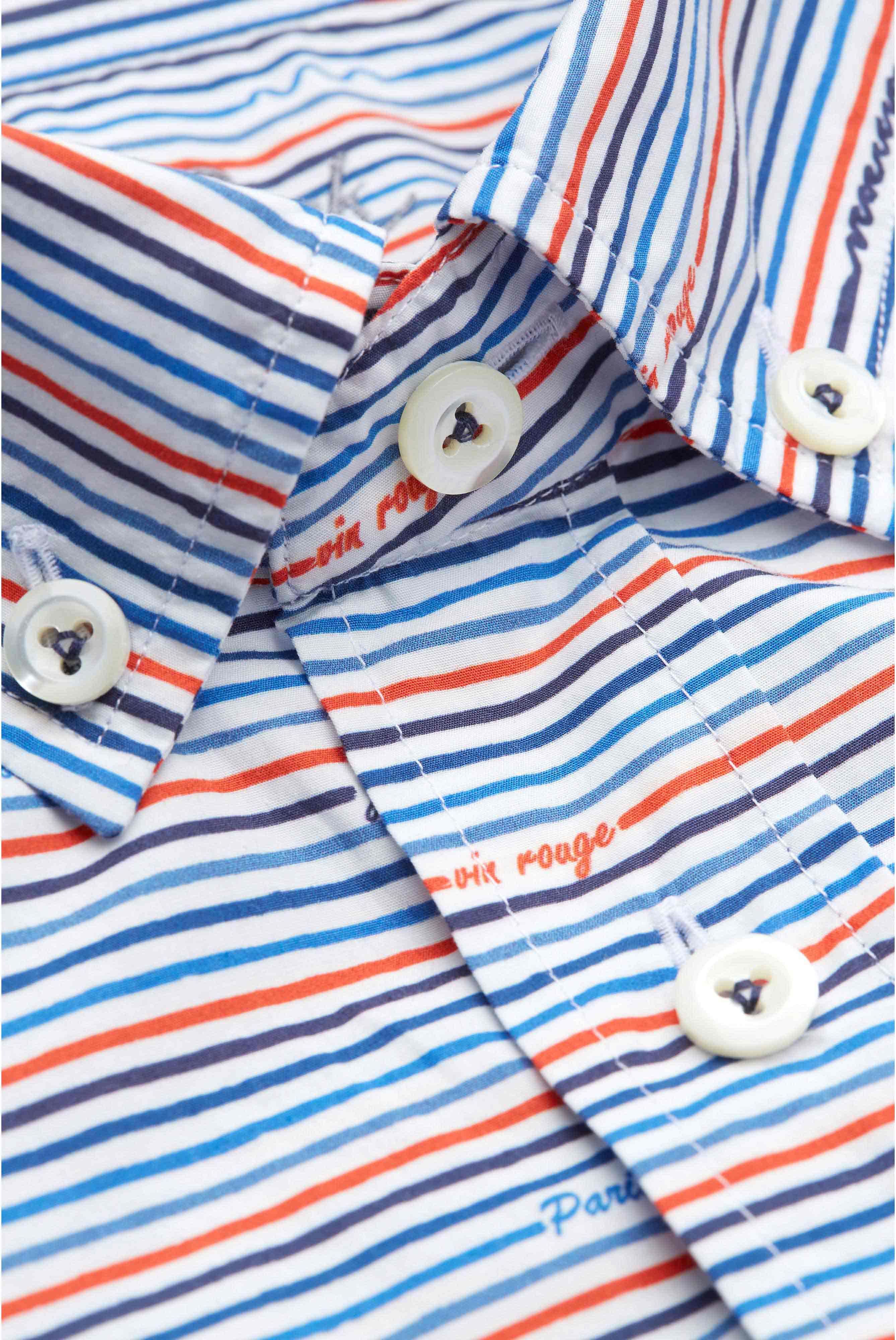 Van Laack-Langarm Hemd mit Paris Druck Tailor Fit Gestreift-Hemden & Blusen-Black-Deal-Outlet-by-ARCHIVIST