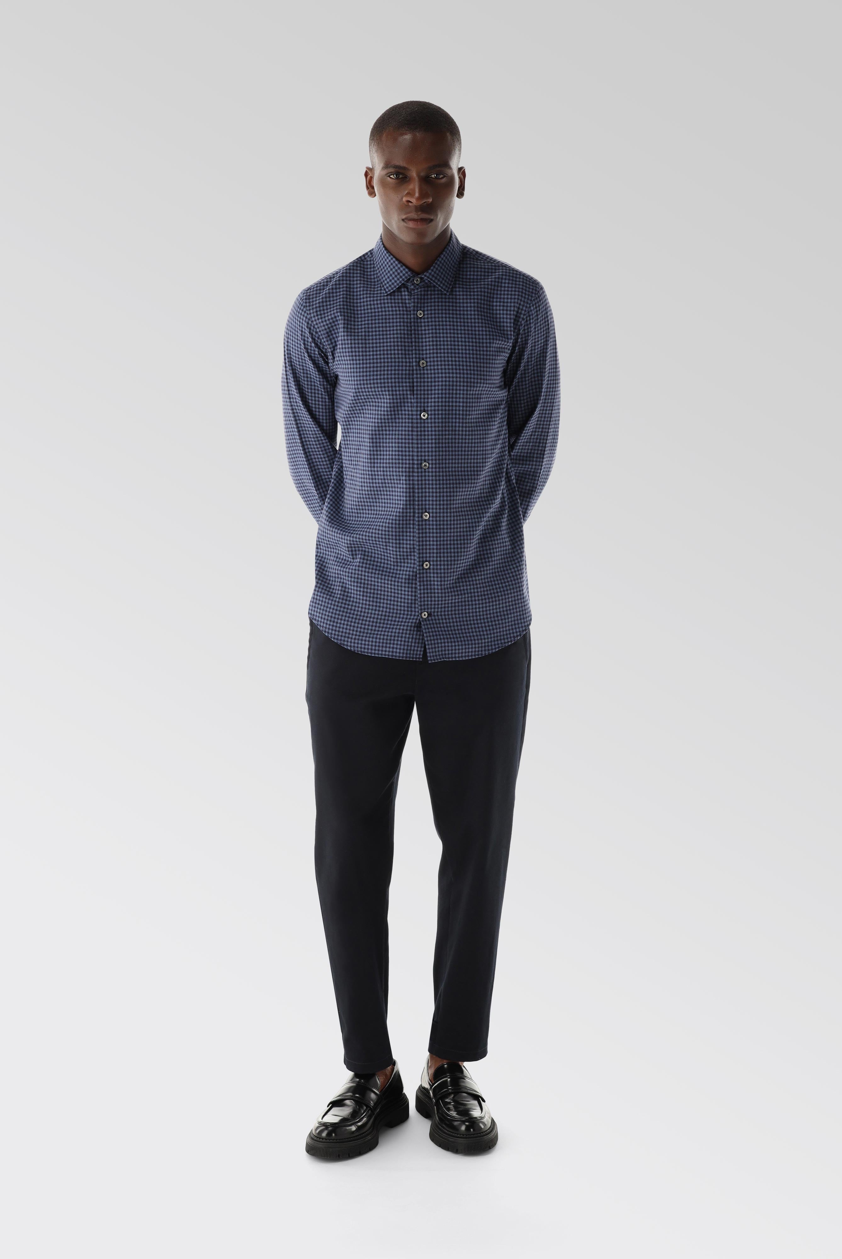 Van Laack-Flanell Hemd mit Karomuster Tailor Fit-Hemden & Blusen-Black-Deal-Outlet-by-ARCHIVIST