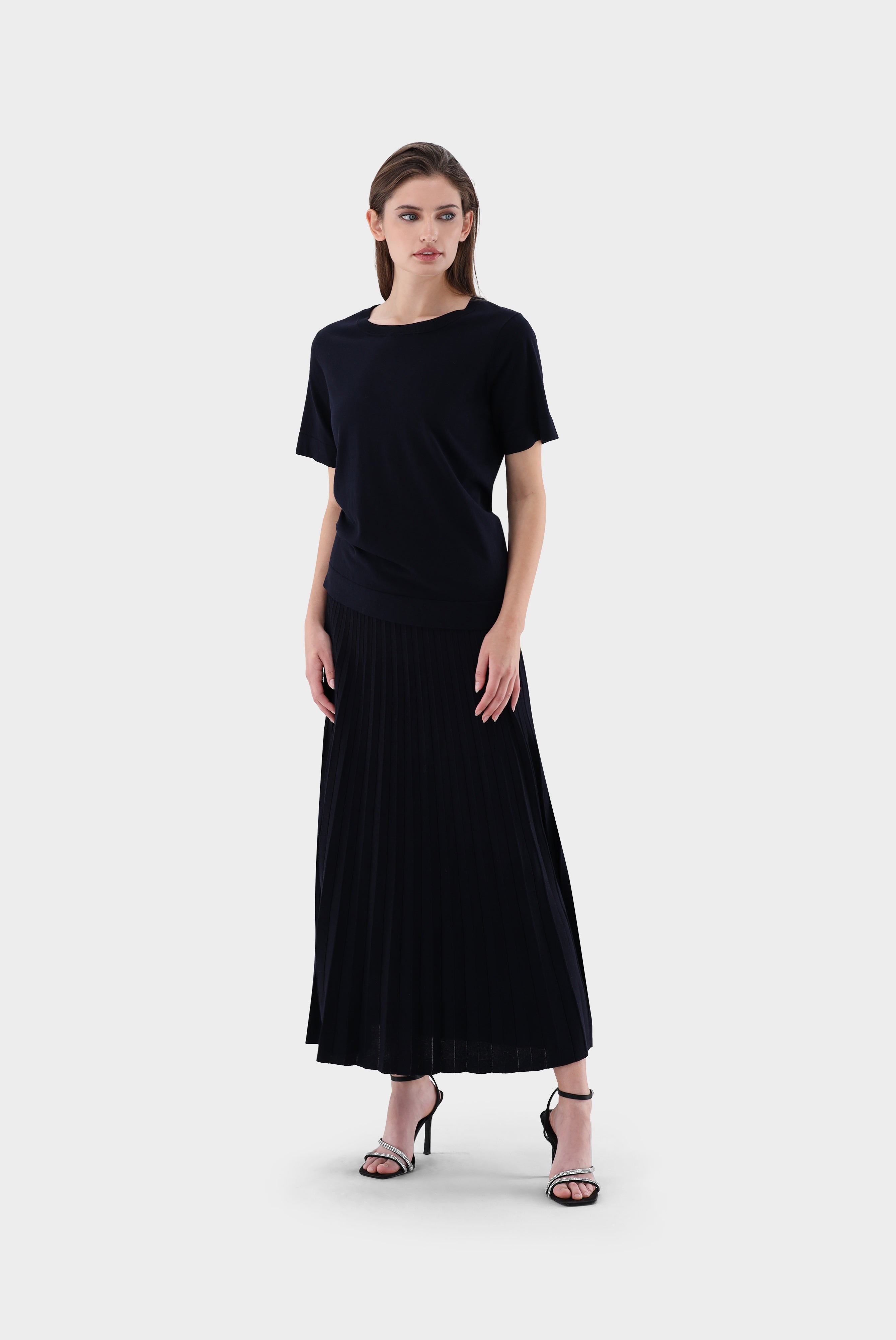 Van Laack-Lockeres Strick T-Shirt aus Air Cotton-Shirts-Black-Deal-Outlet-by-ARCHIVIST