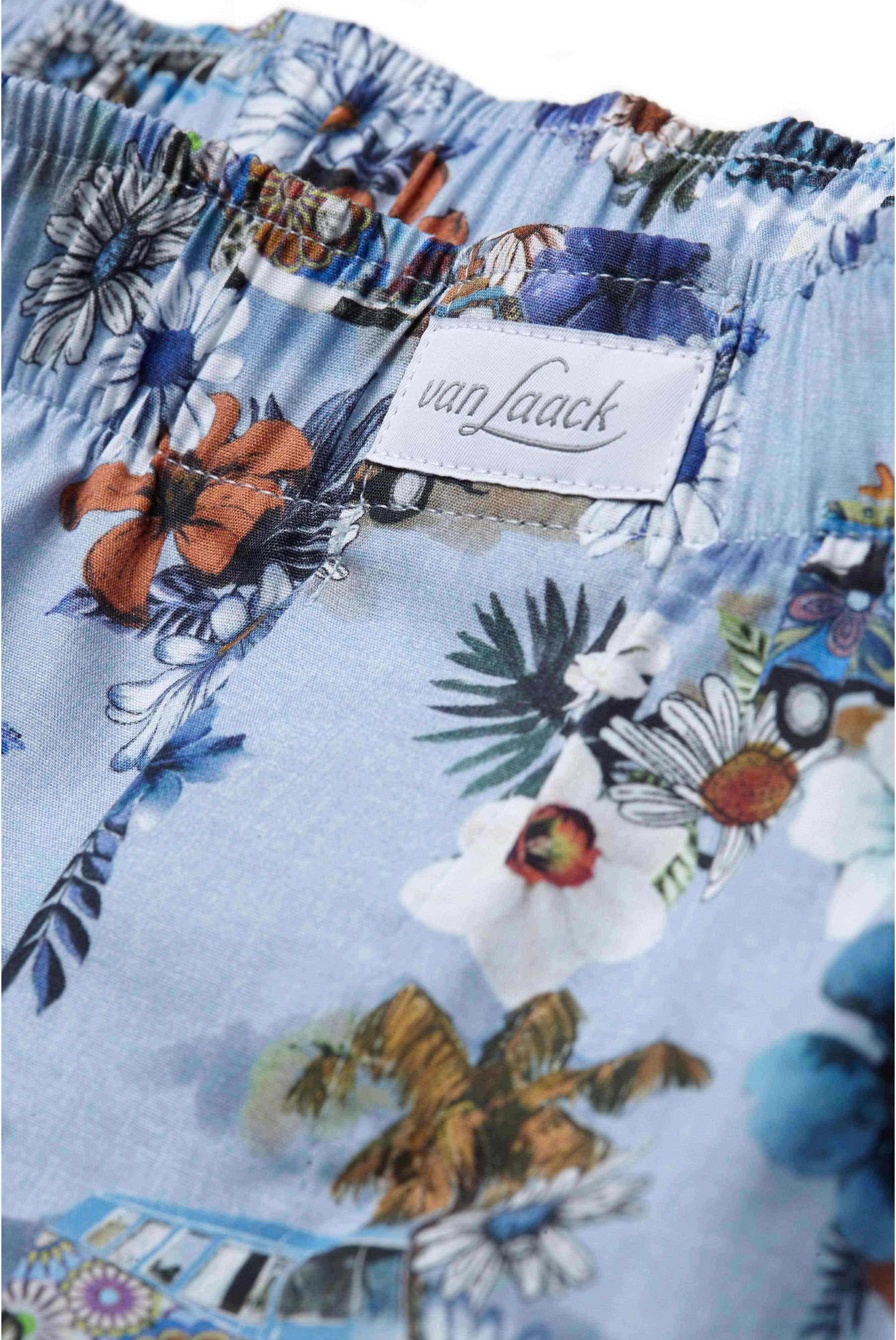 Bequeme Boxershort mit Druck Blau