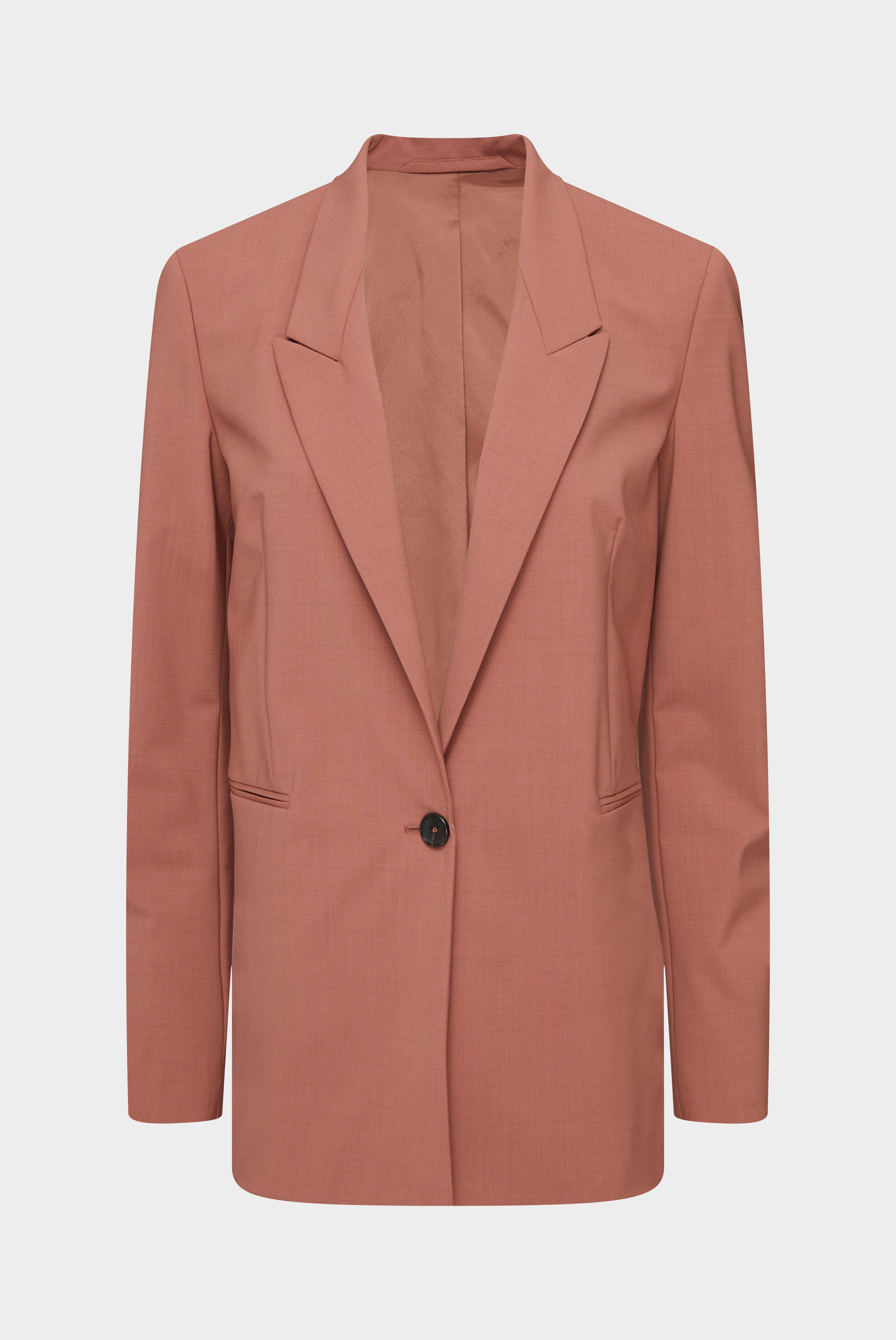 Lockerer Blazer mit Stretch