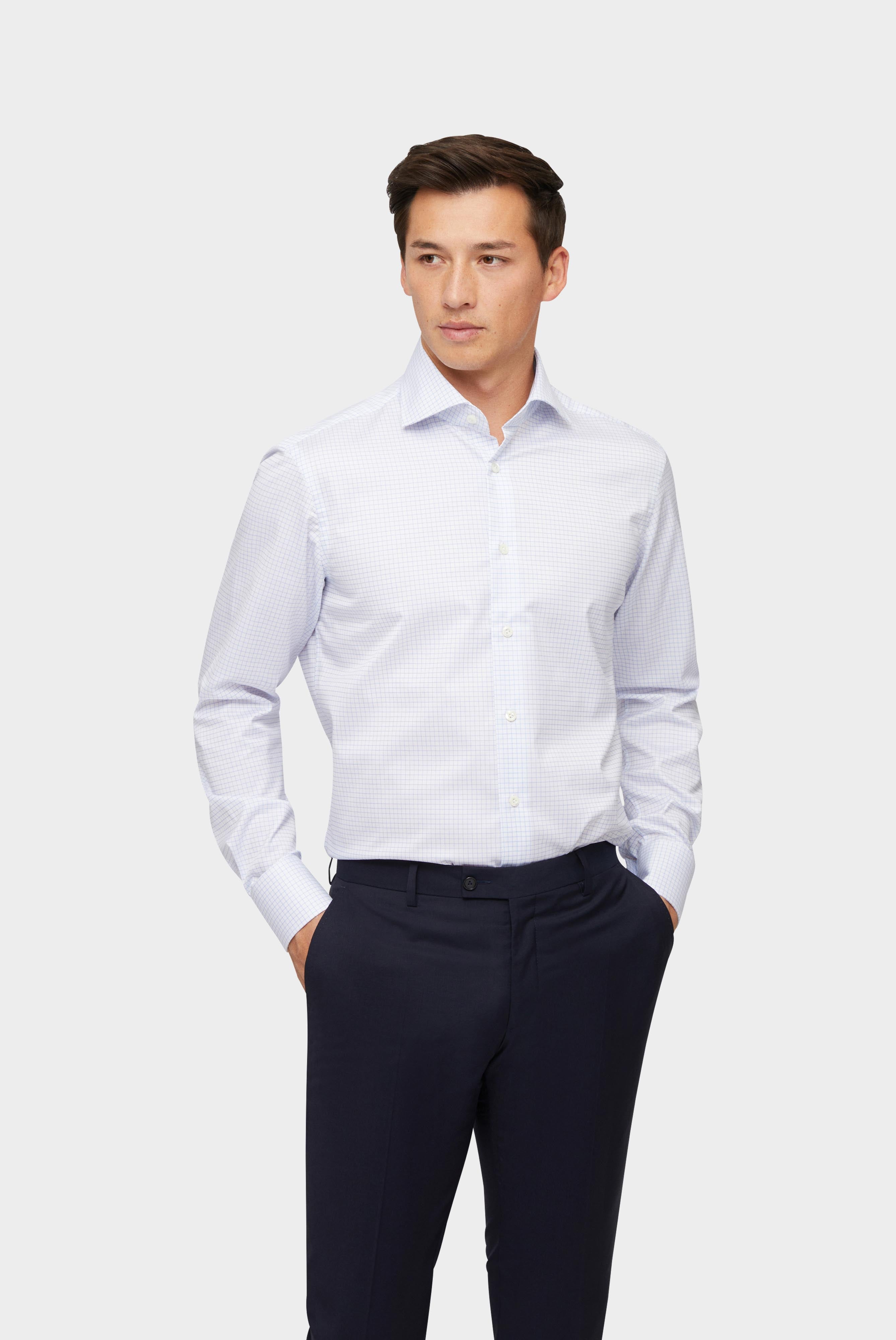 Van Laack-Bügelfreies Twill Business Hemd Tailor Fit Blau-Hemden & Blusen-Black-Deal-Outlet-by-ARCHIVIST