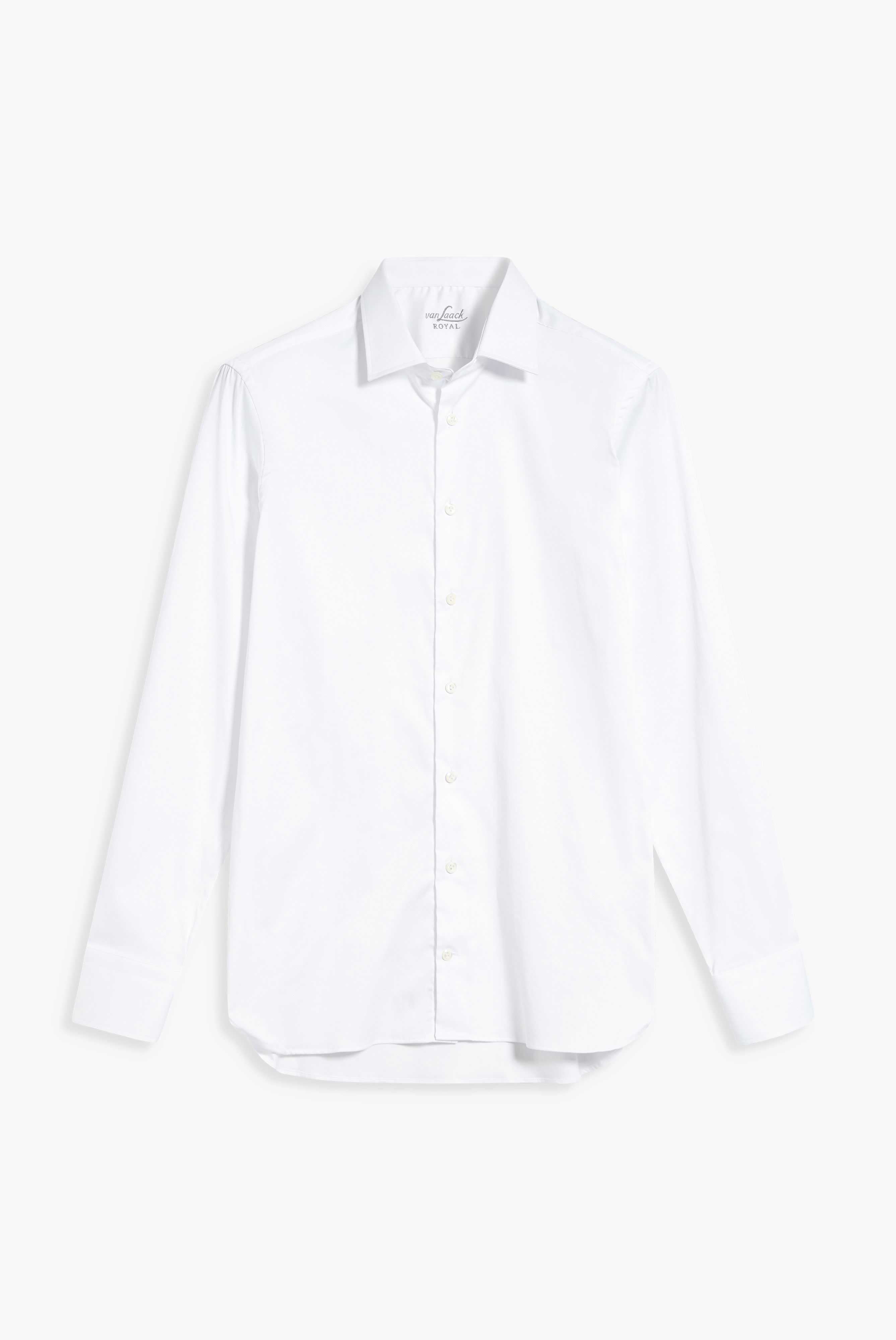 Business shirt with elastane, Tailor Fit, White