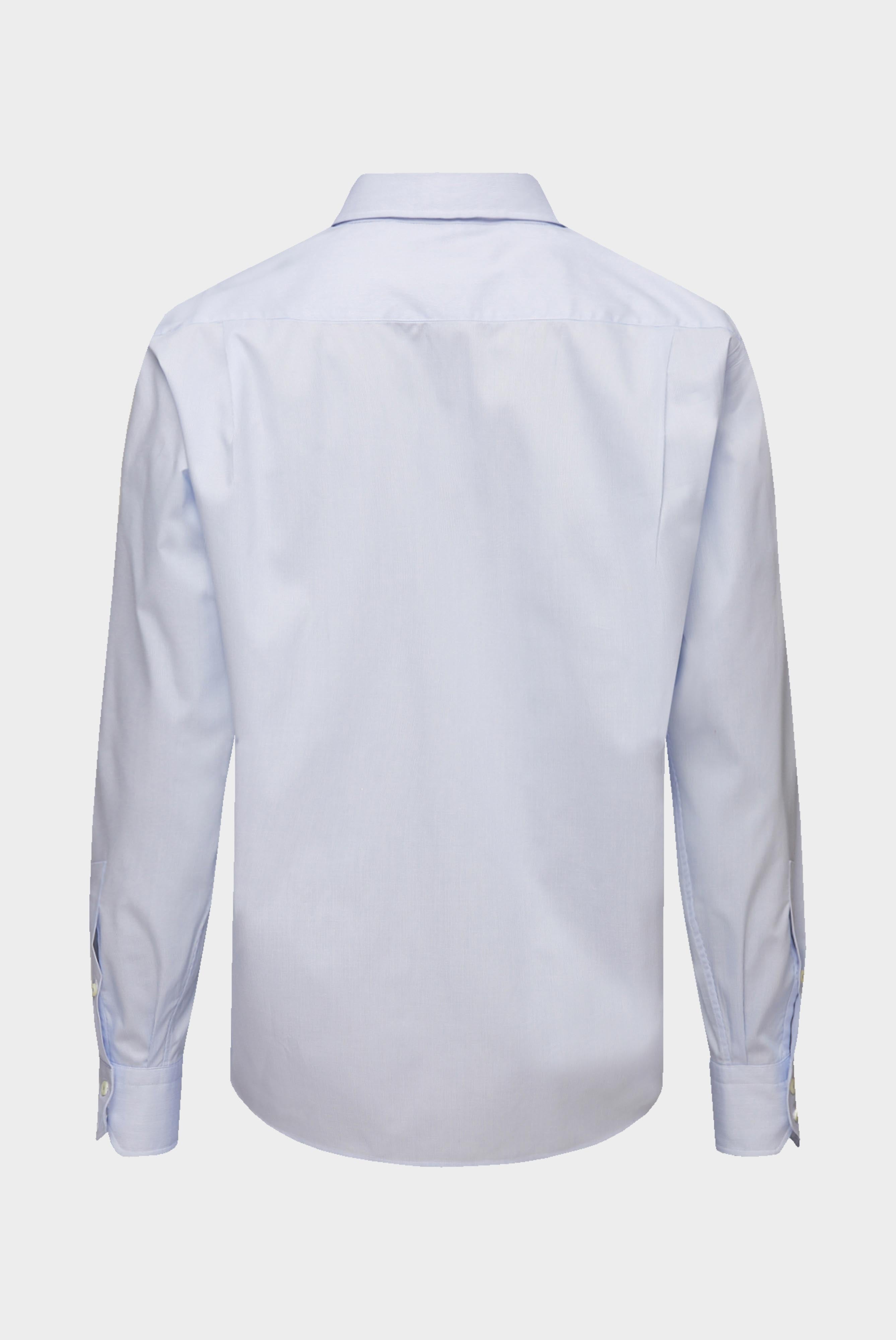 Mille Rae Hemd aus gestreifter Baumwolle mit natürlichem Stretch Blau