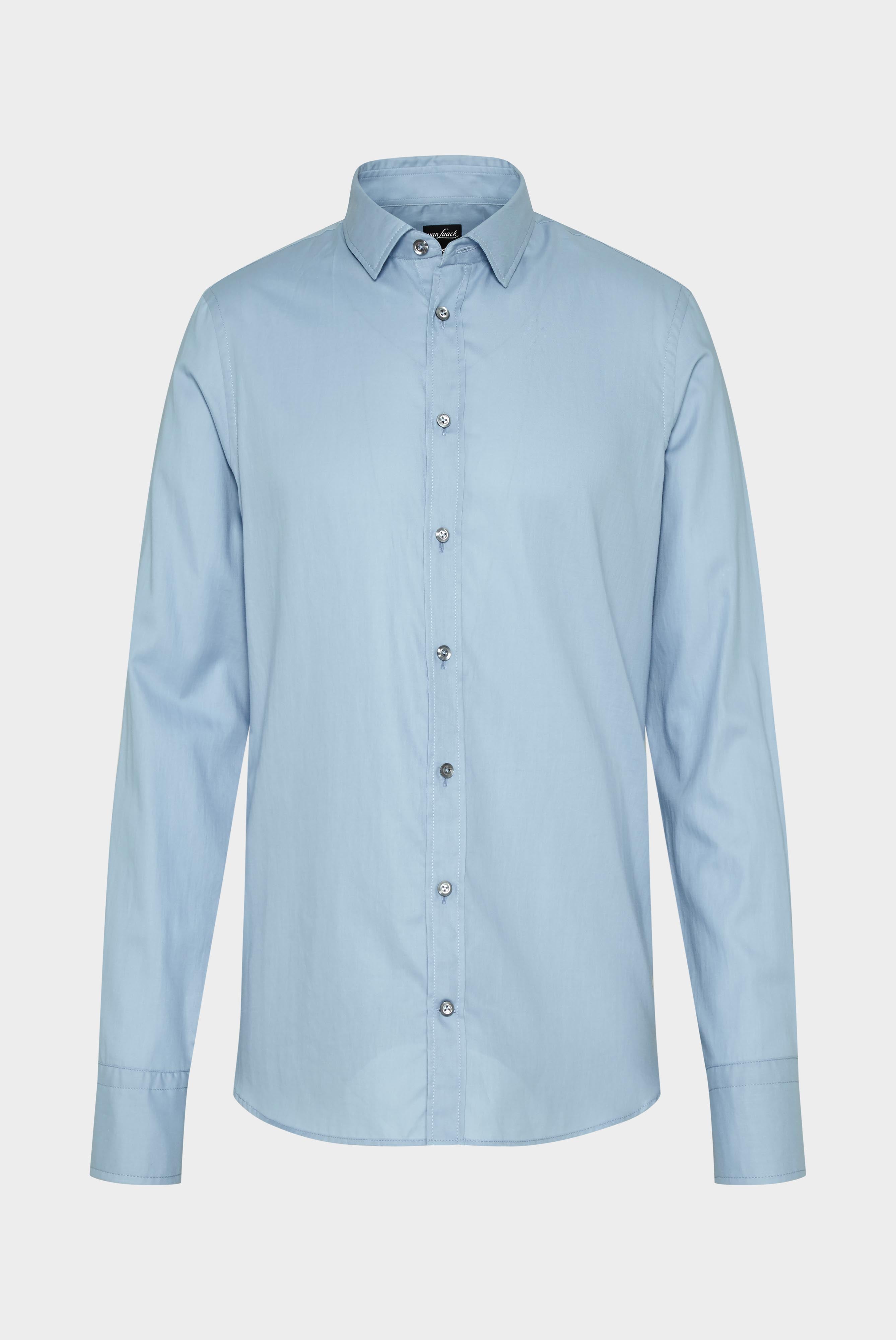 Van Laack-Twill Hemd mit Kent Kragen Slim Fit Hellblau-Hemden & Blusen-Black-Deal-Outlet-by-ARCHIVIST