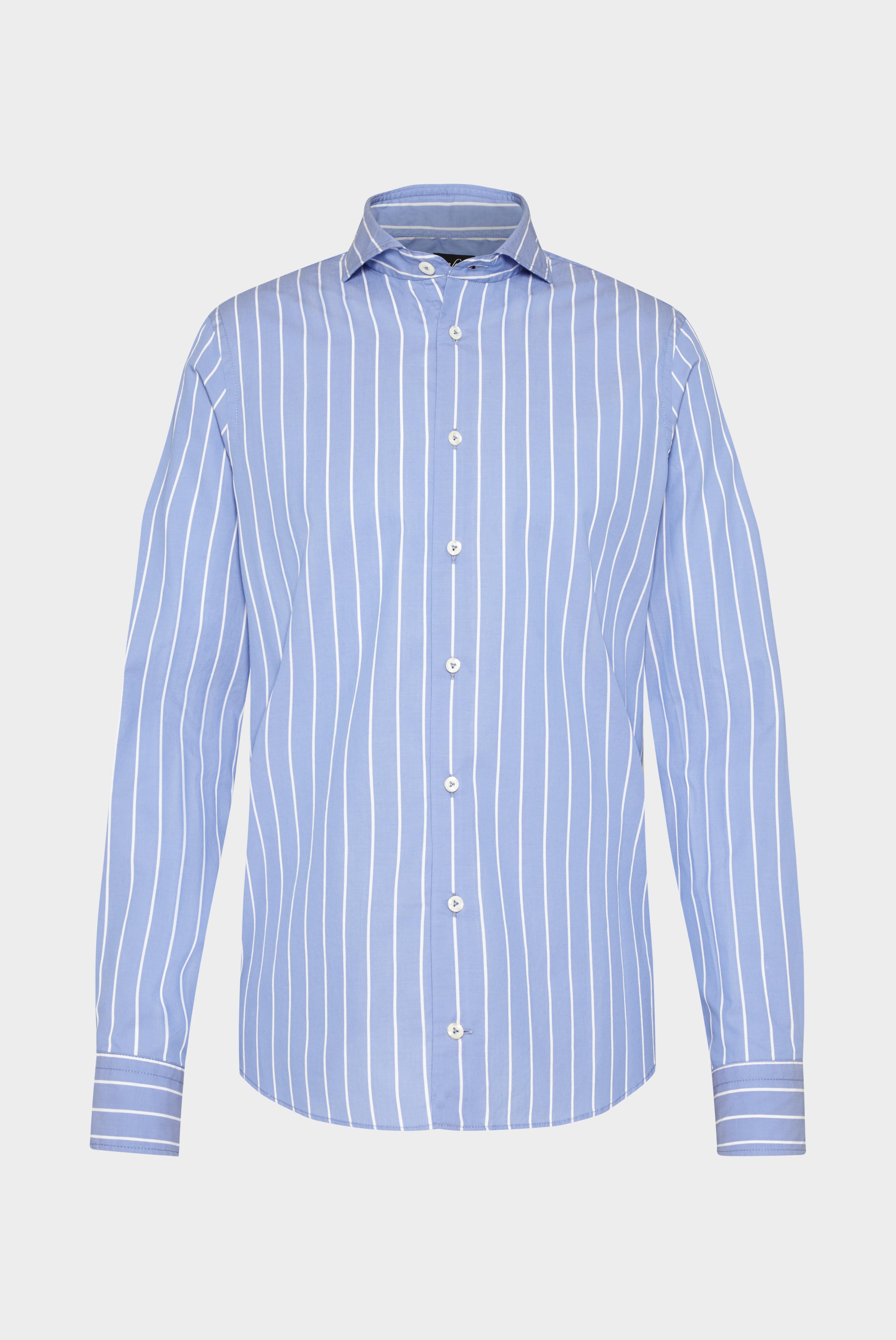 Van Laack-Gestreiftes Hemd aus Twill-Hemden & Blusen-Black-Deal-Outlet-by-ARCHIVIST