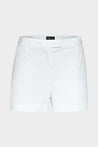 Van Laack-Shorts aus einfarbigem Baumwoll-Stretch mit Papier-Touch Weiß-Hosen-Black-Deal-Outlet-by-ARCHIVIST