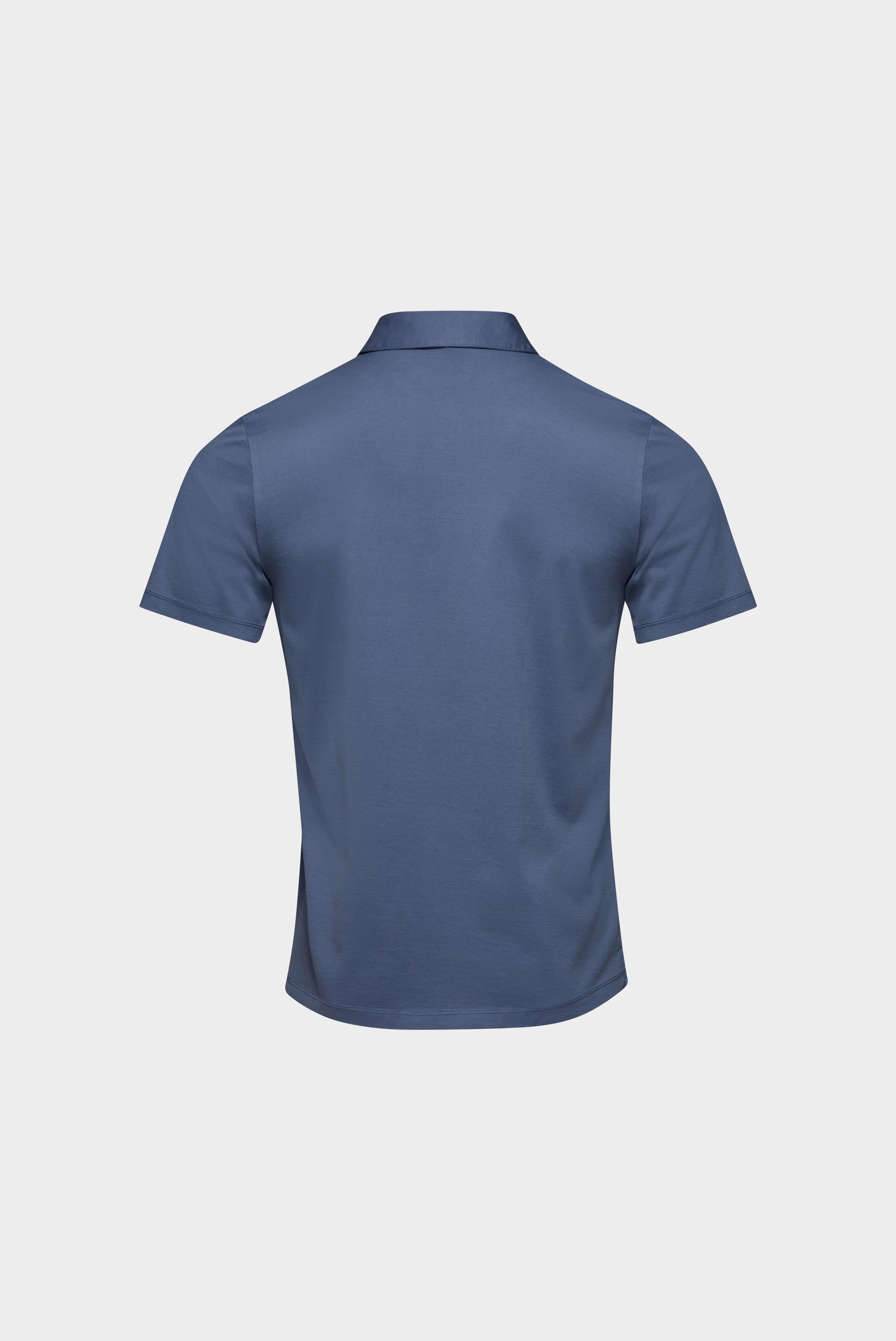 Van Laack-Jersey Poloshirt mit matter Optik-Hemden & Blusen-Black-Deal-Outlet-by-ARCHIVIST