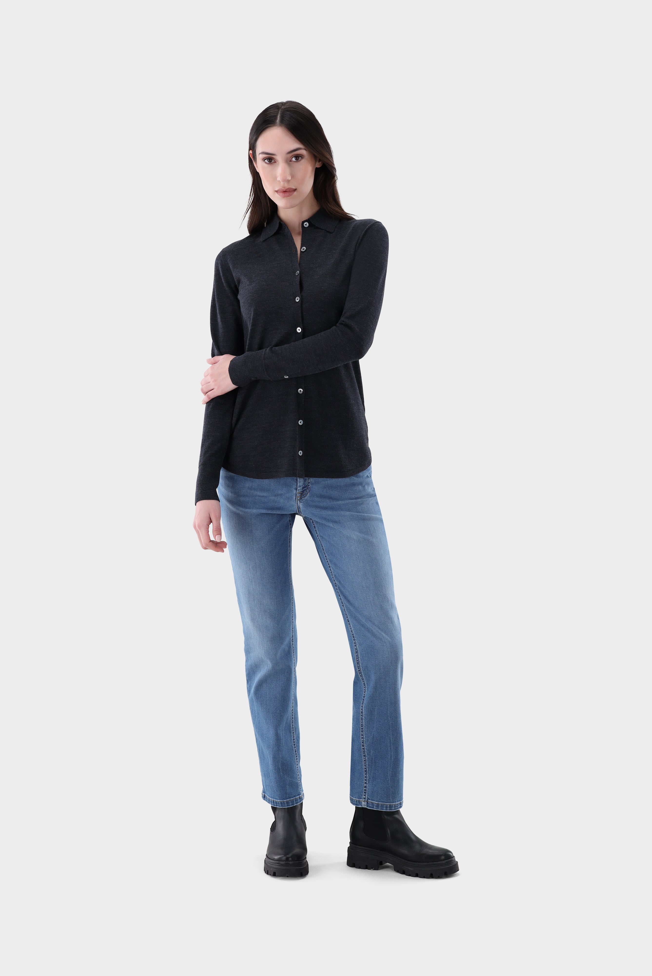 Strick-Bluse aus Merinowolle
