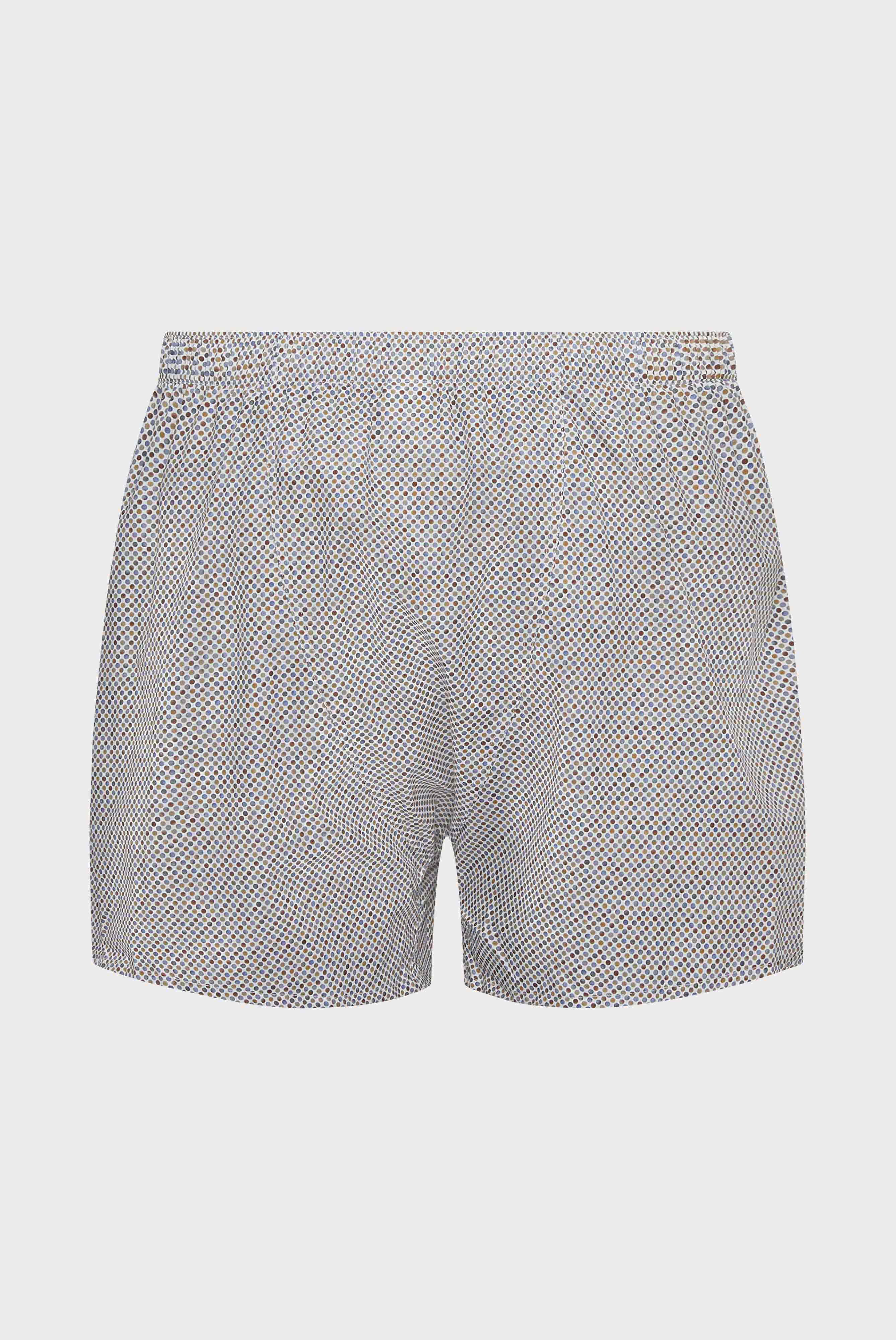 Boxershort mit Druck Gepunktet Beige Braun