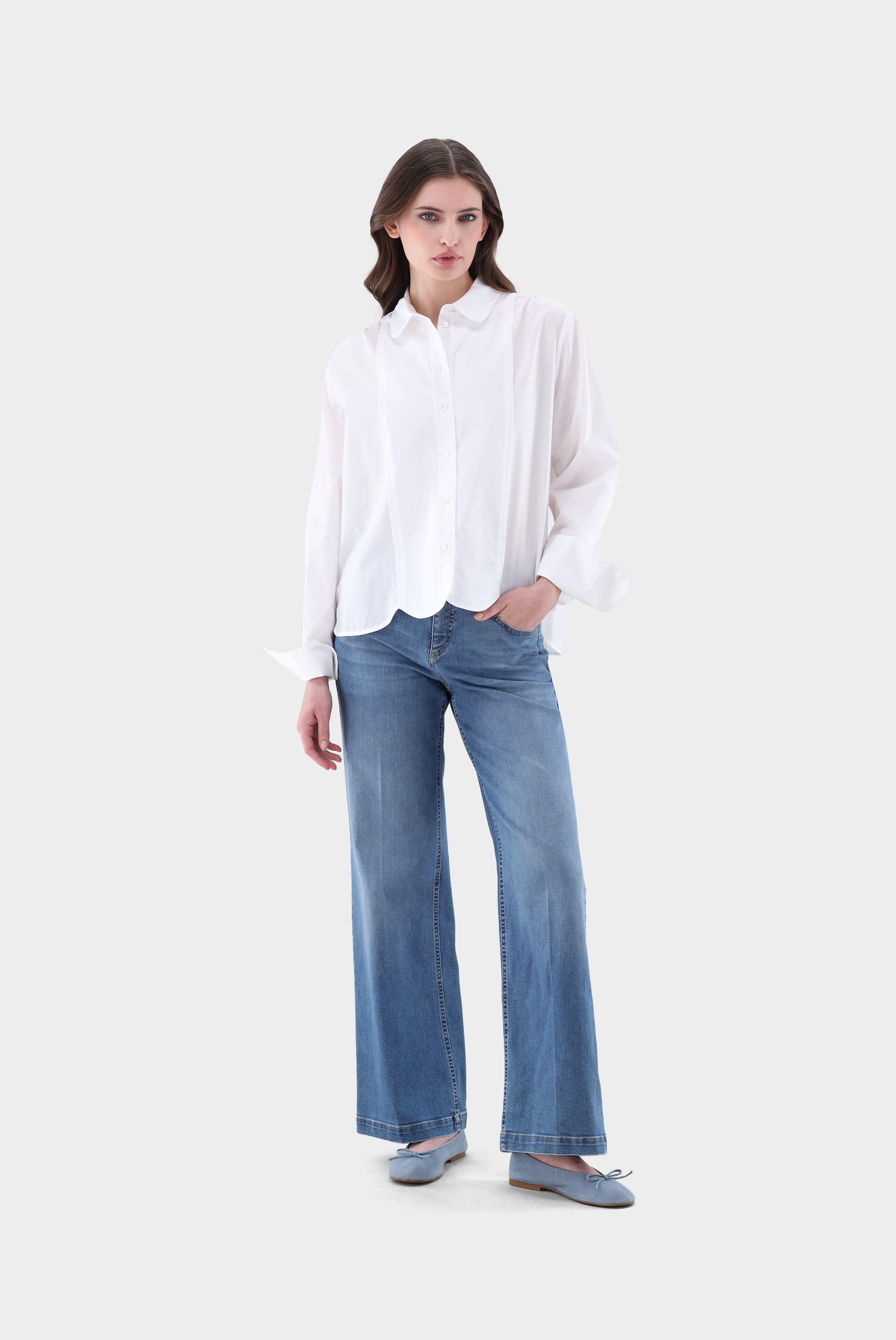 Lockere Cropped Bluse