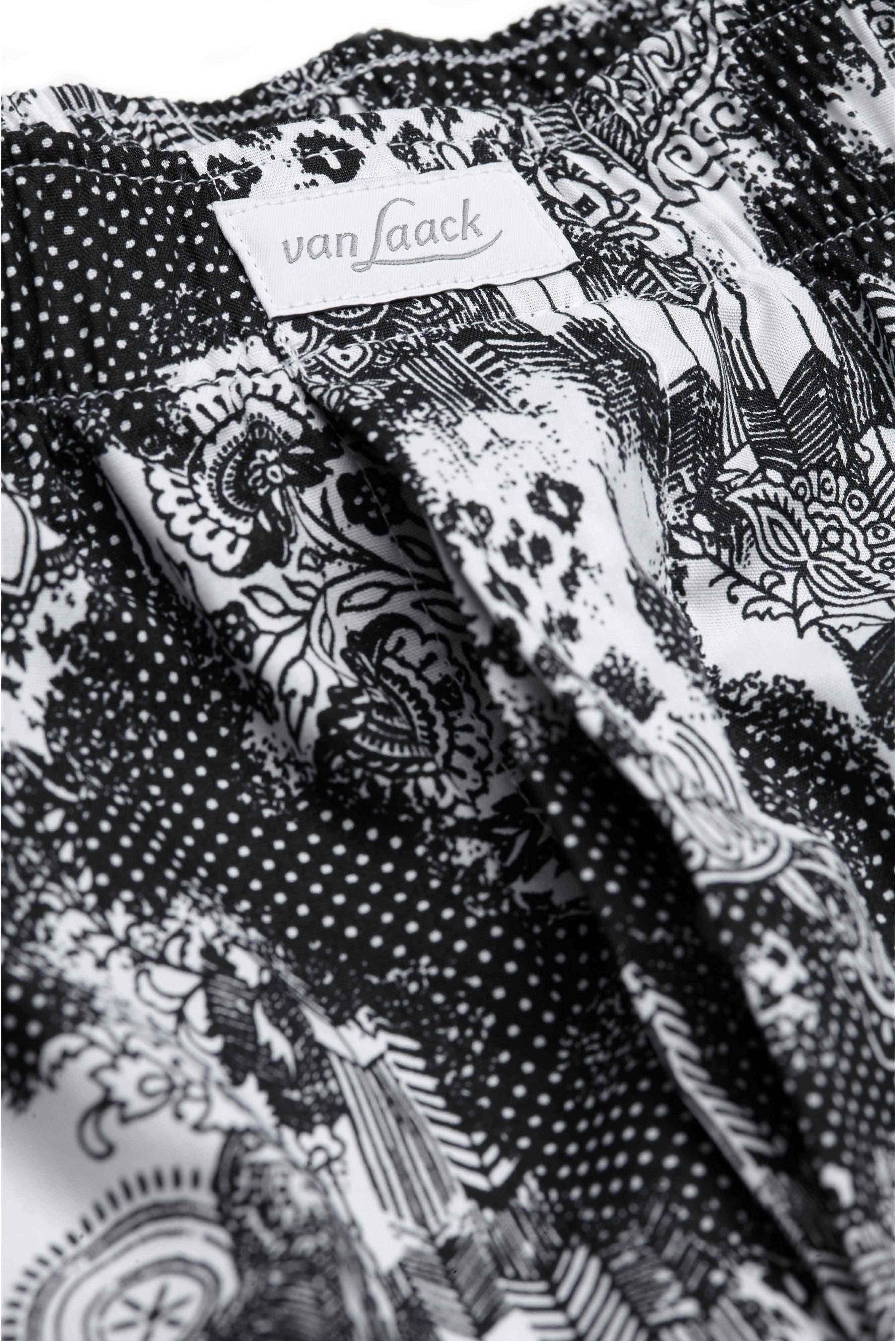 Van Laack-Boxershorts aus Baumwolle mit Paisley-Print schwarz-weiß-Unterwäsche-Black-Deal-Outlet-by-ARCHIVIST