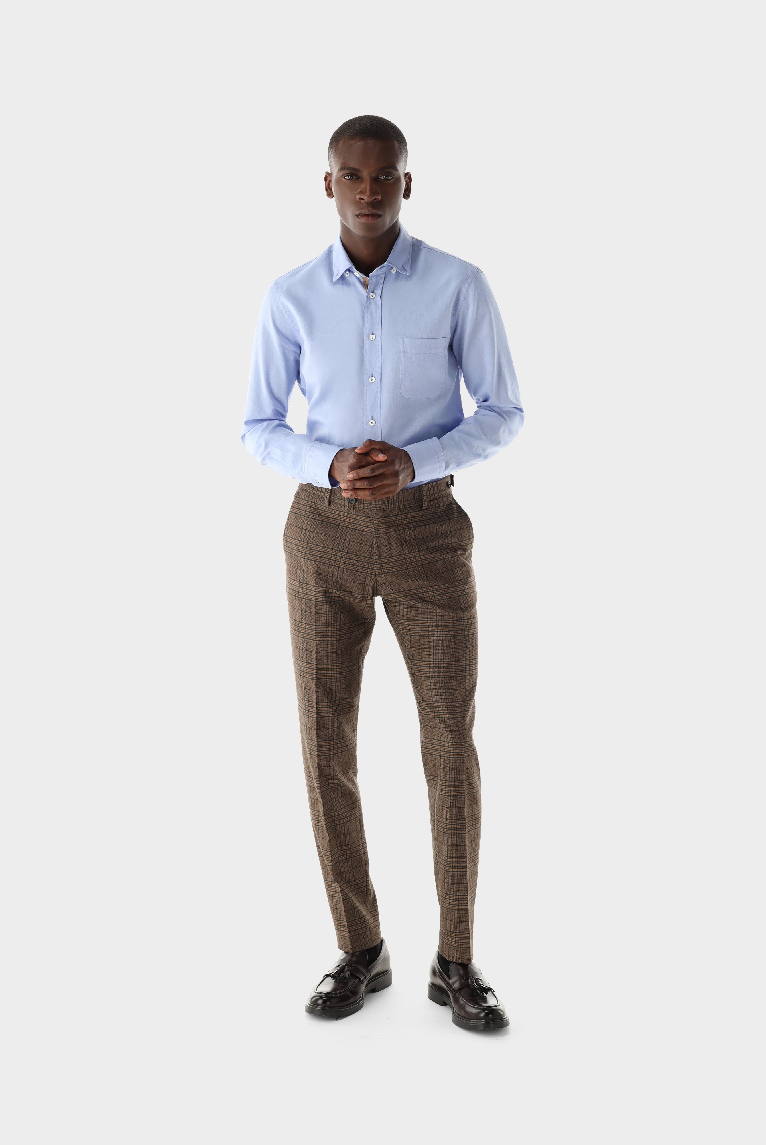 Button-down Oxford shirt with colour detail