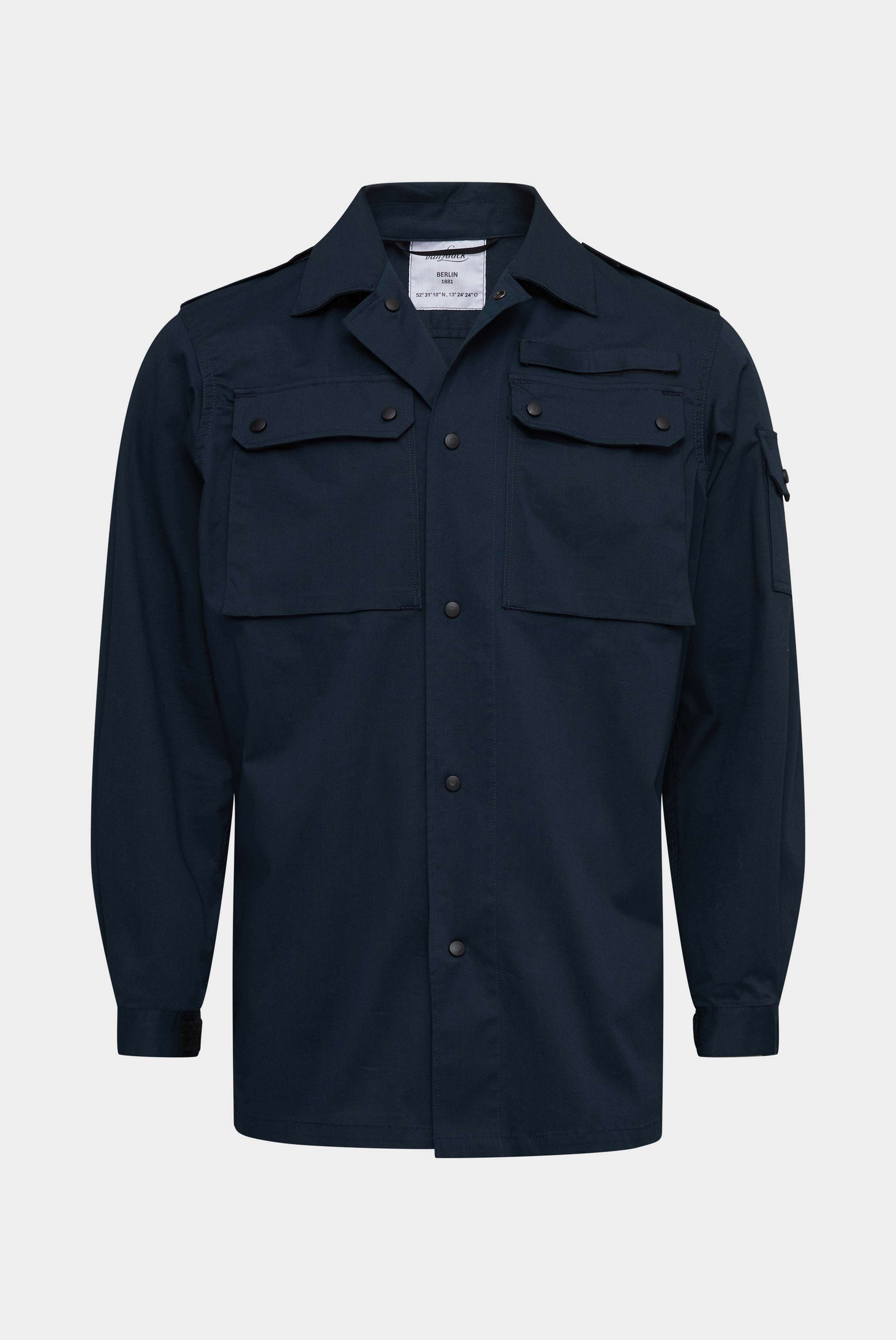 Moderne Hemdjacke Tailor Fit Beige