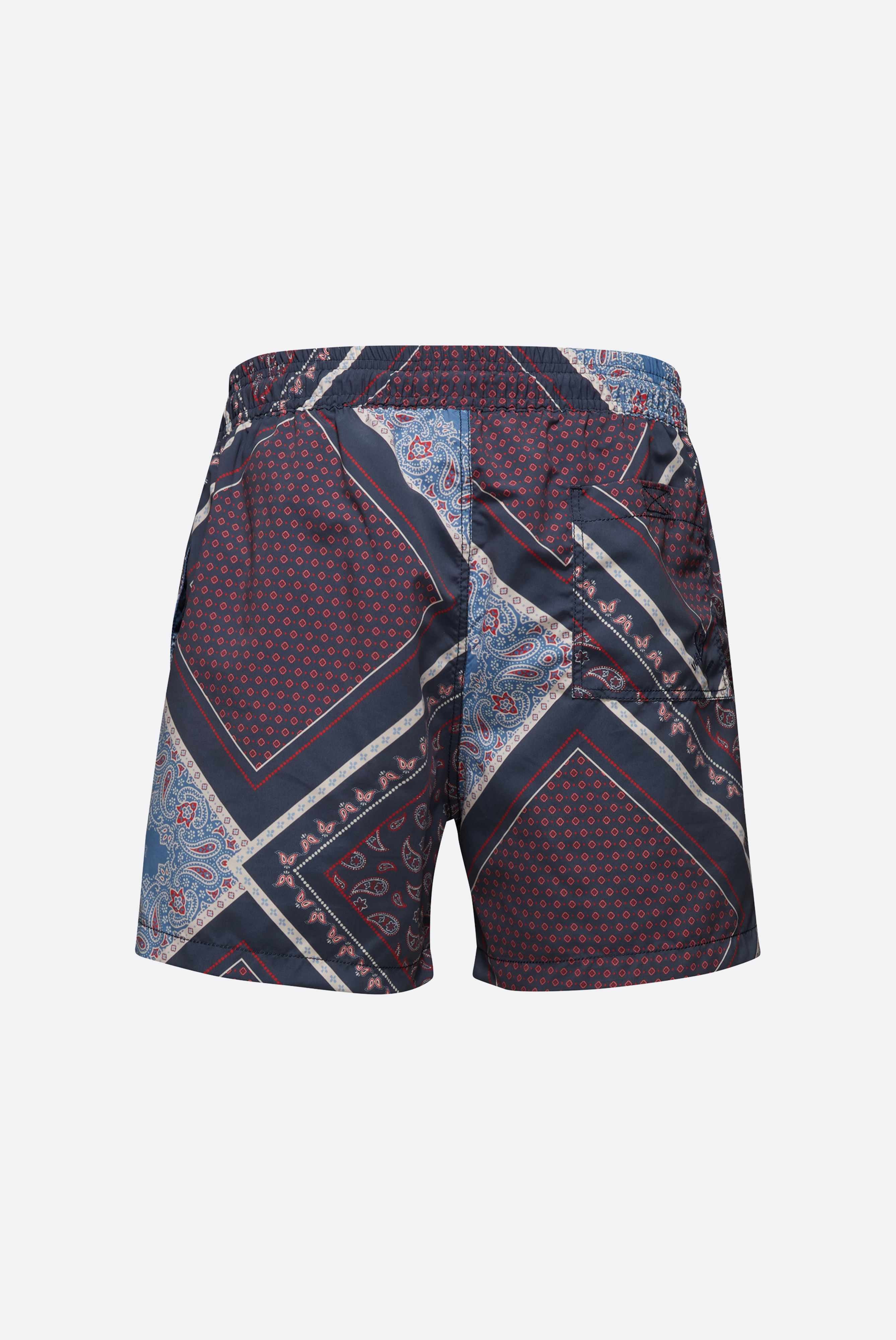 Badeshorts mit Patchwork Druck