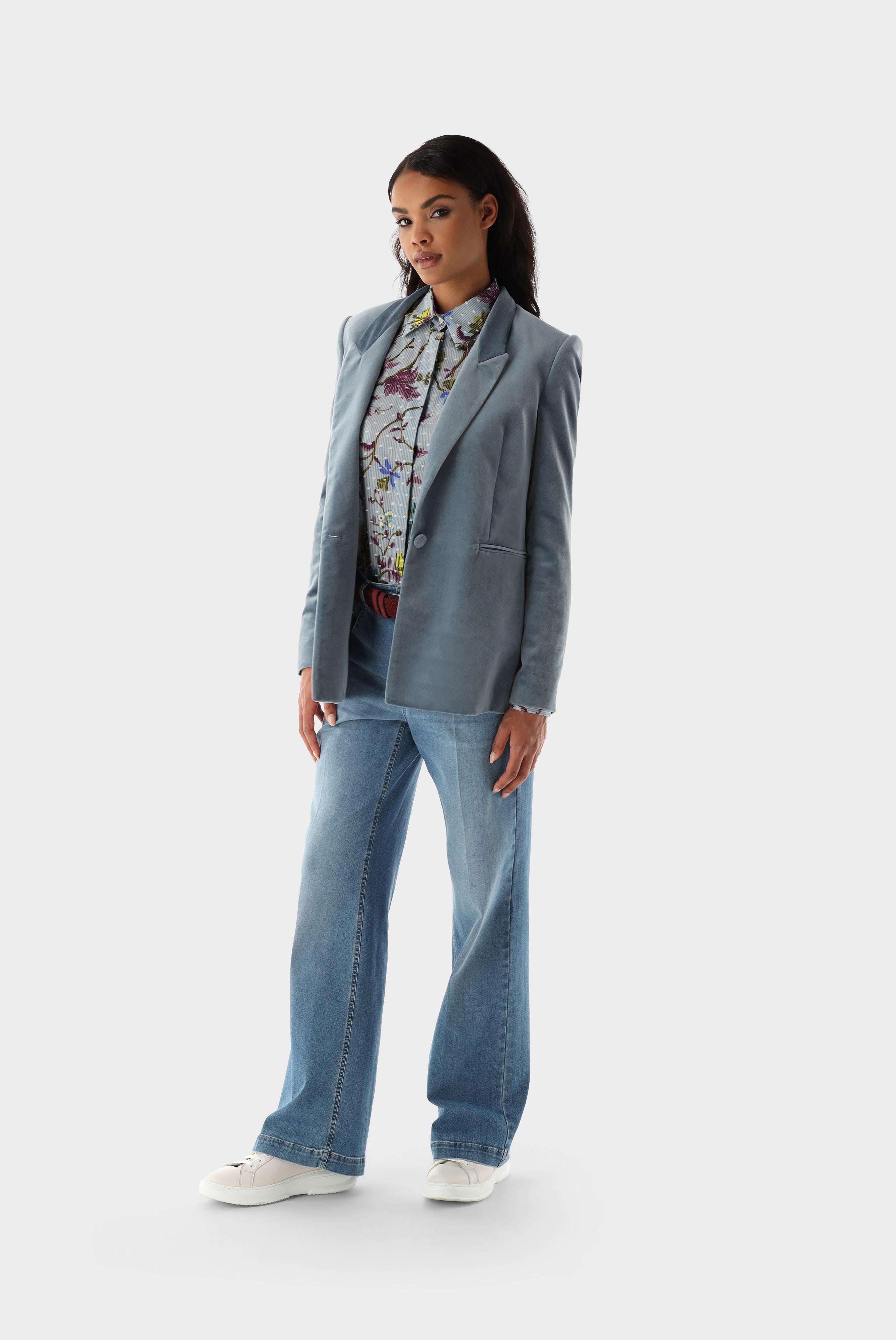 Lockerer Blazer aus Samt