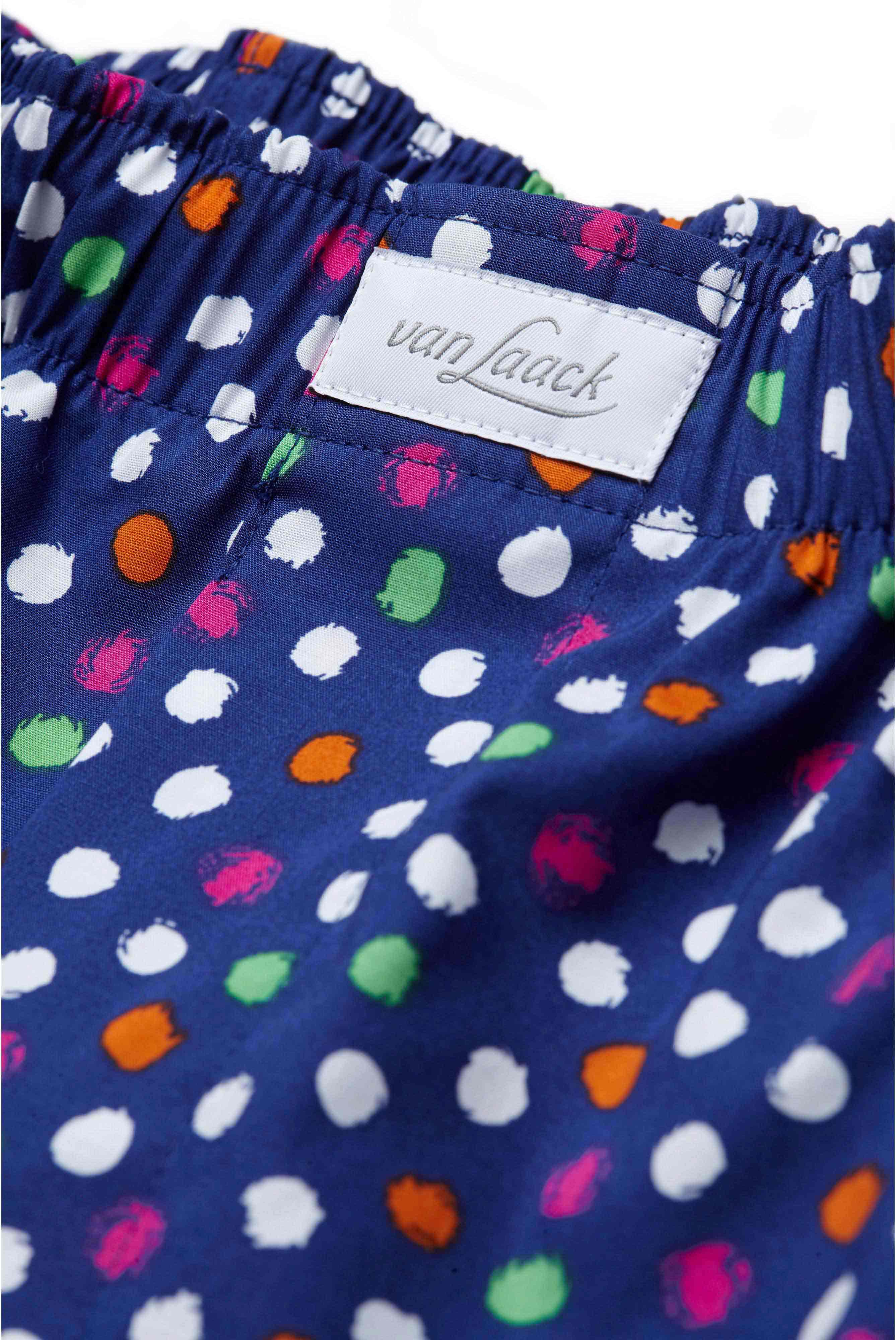 Boxershorts aus Baumwolle hell gepunktet