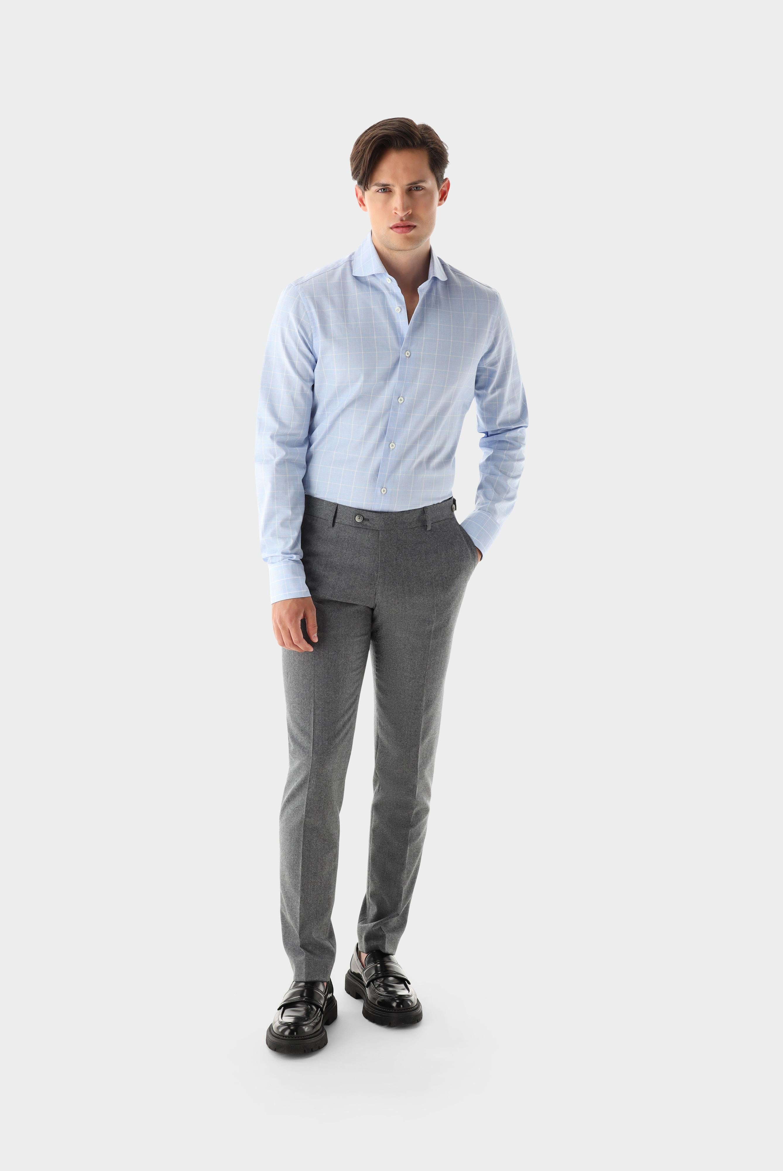 Kariertes Twill Hemd Tailor Fit