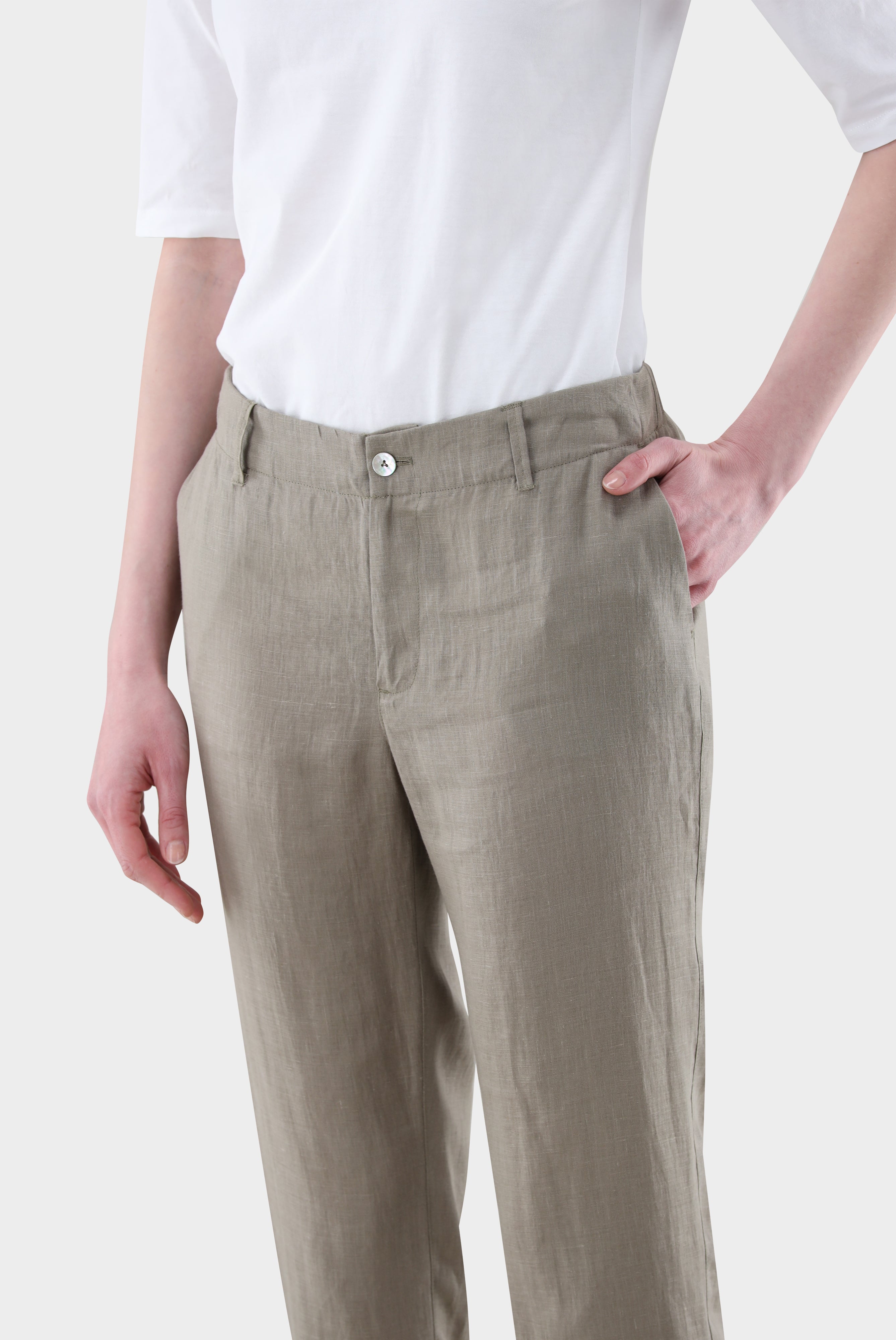 Van Laack-Hose mit mittelhohem Bund und Stretch-Hosen-Black-Deal-Outlet-by-ARCHIVIST