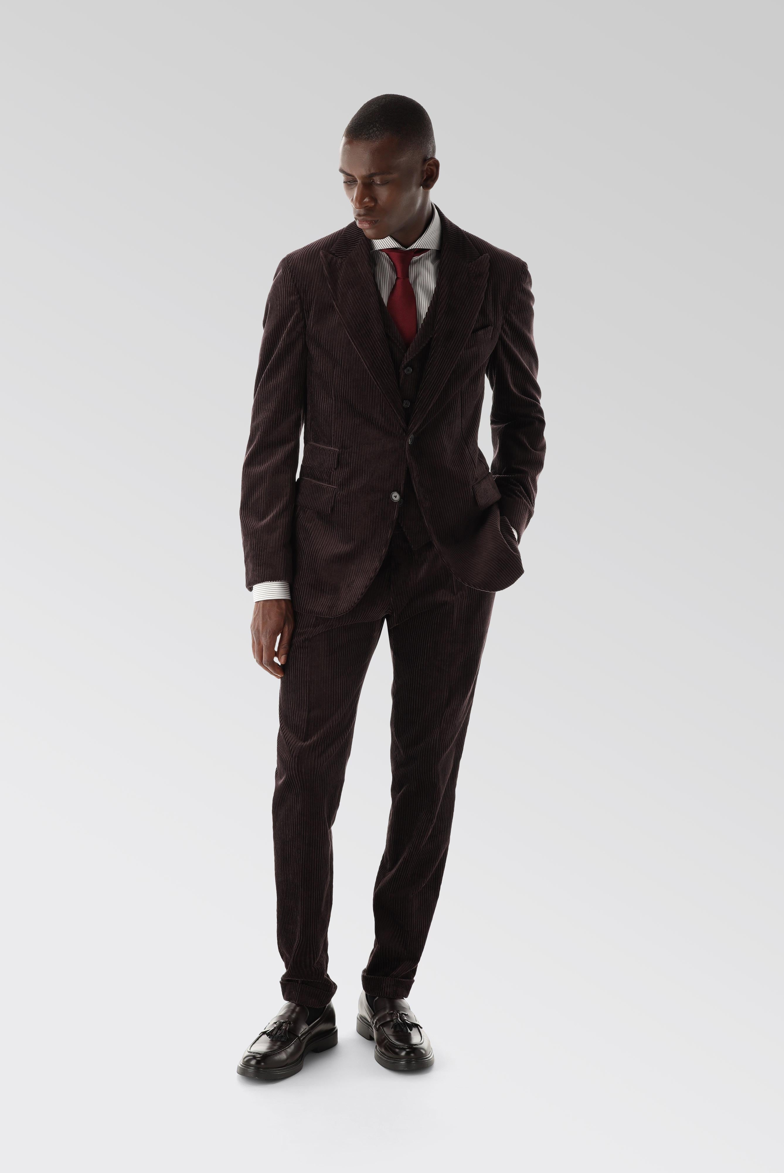 Cord Sakko mit Spitzfasson