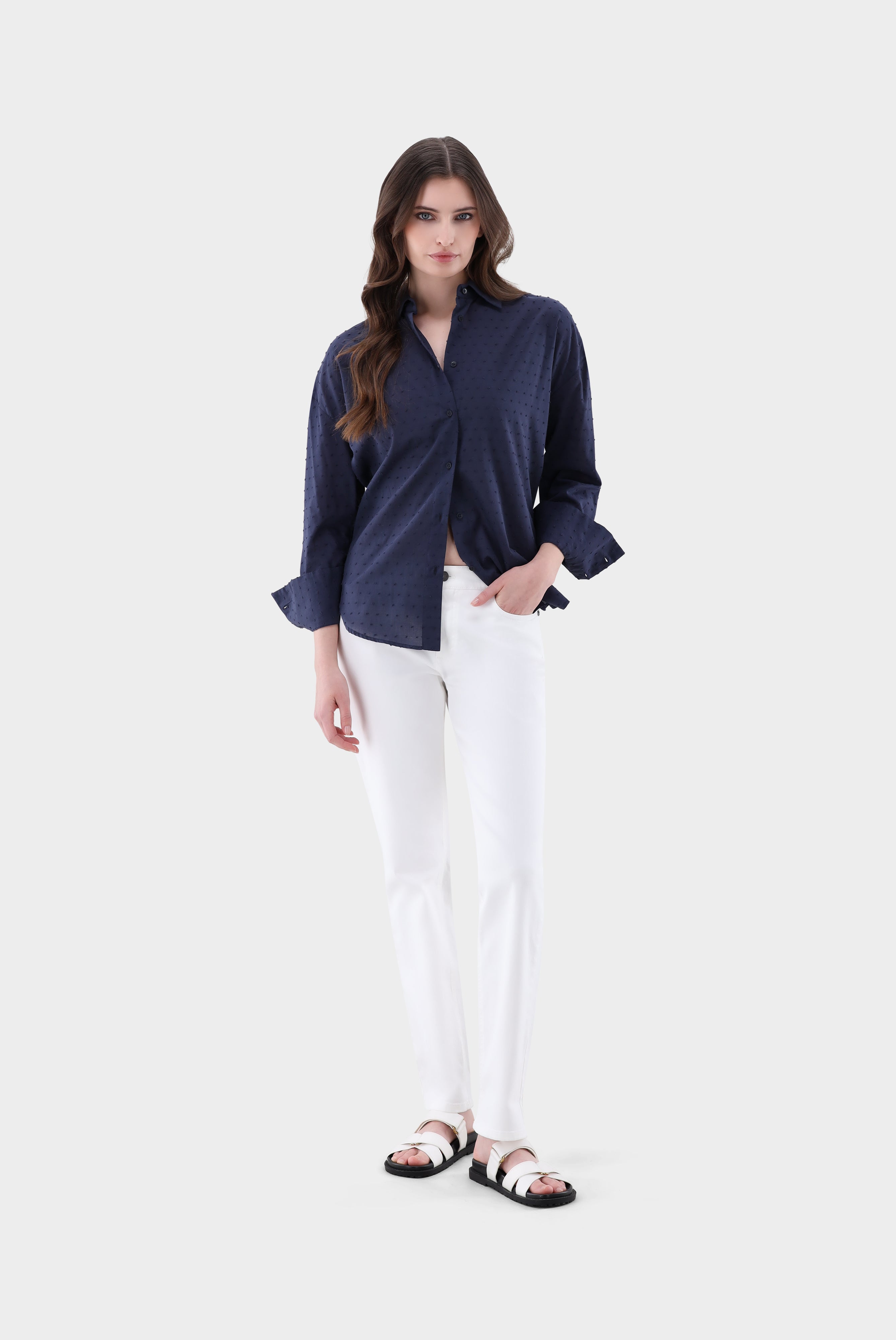 Van Laack-Hemdbluse mit überschnittenen Schultern-Hemden & Blusen-Black-Deal-Outlet-by-ARCHIVIST